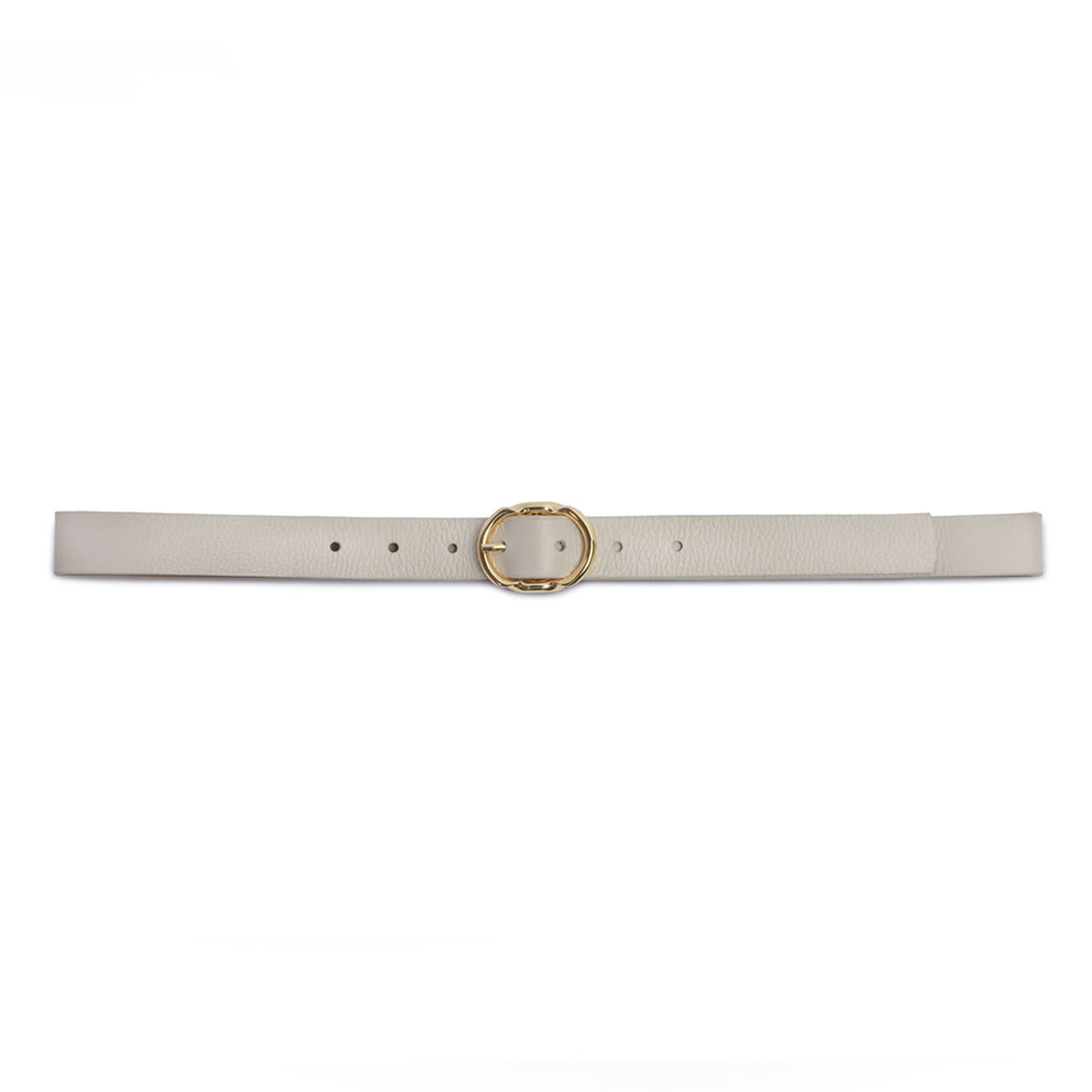 Cinto Pegada Feminino em Couro Off White CI001212-03