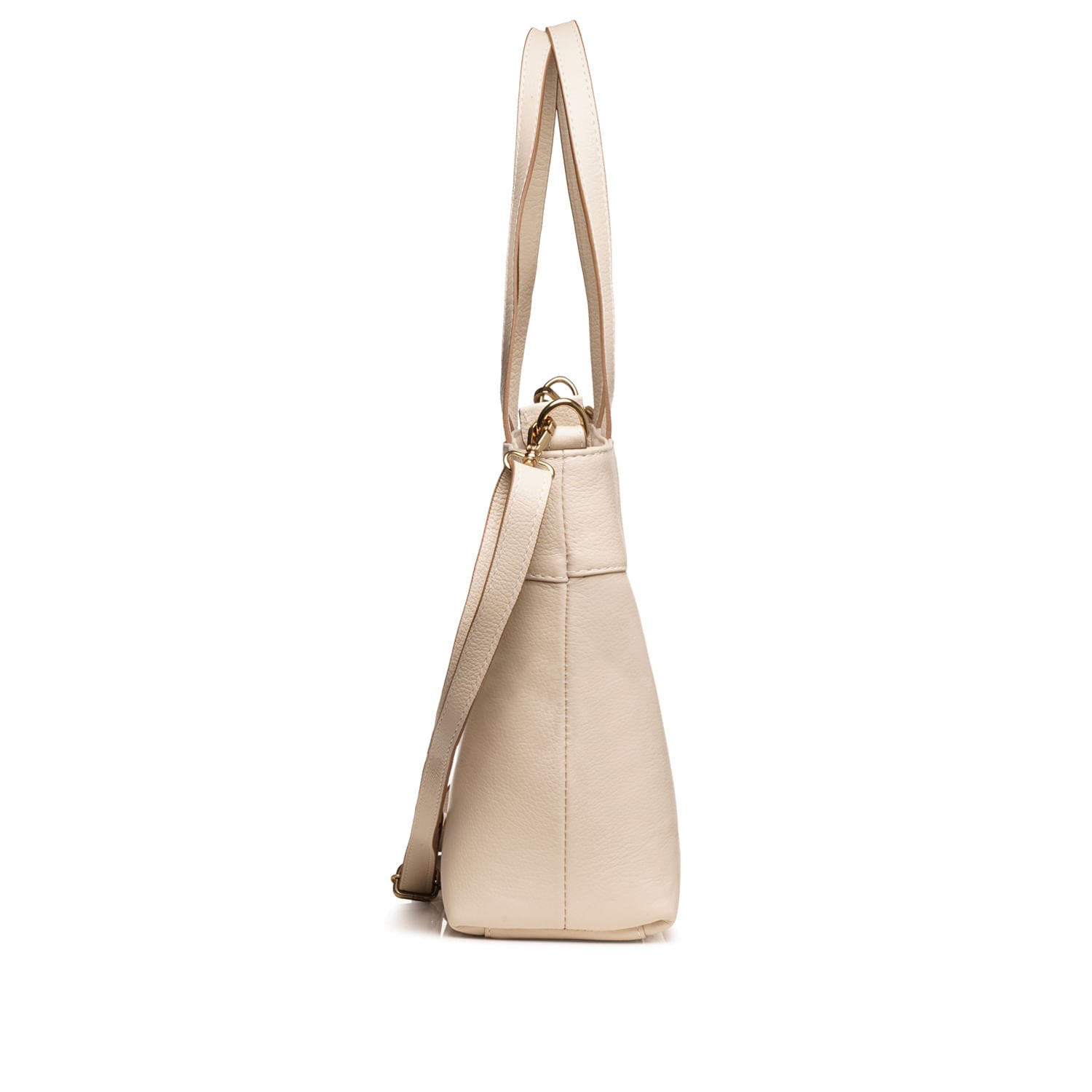 Bolsa Pegada Feminina Shopping em Couro Off White BO210014-03 Off White 2