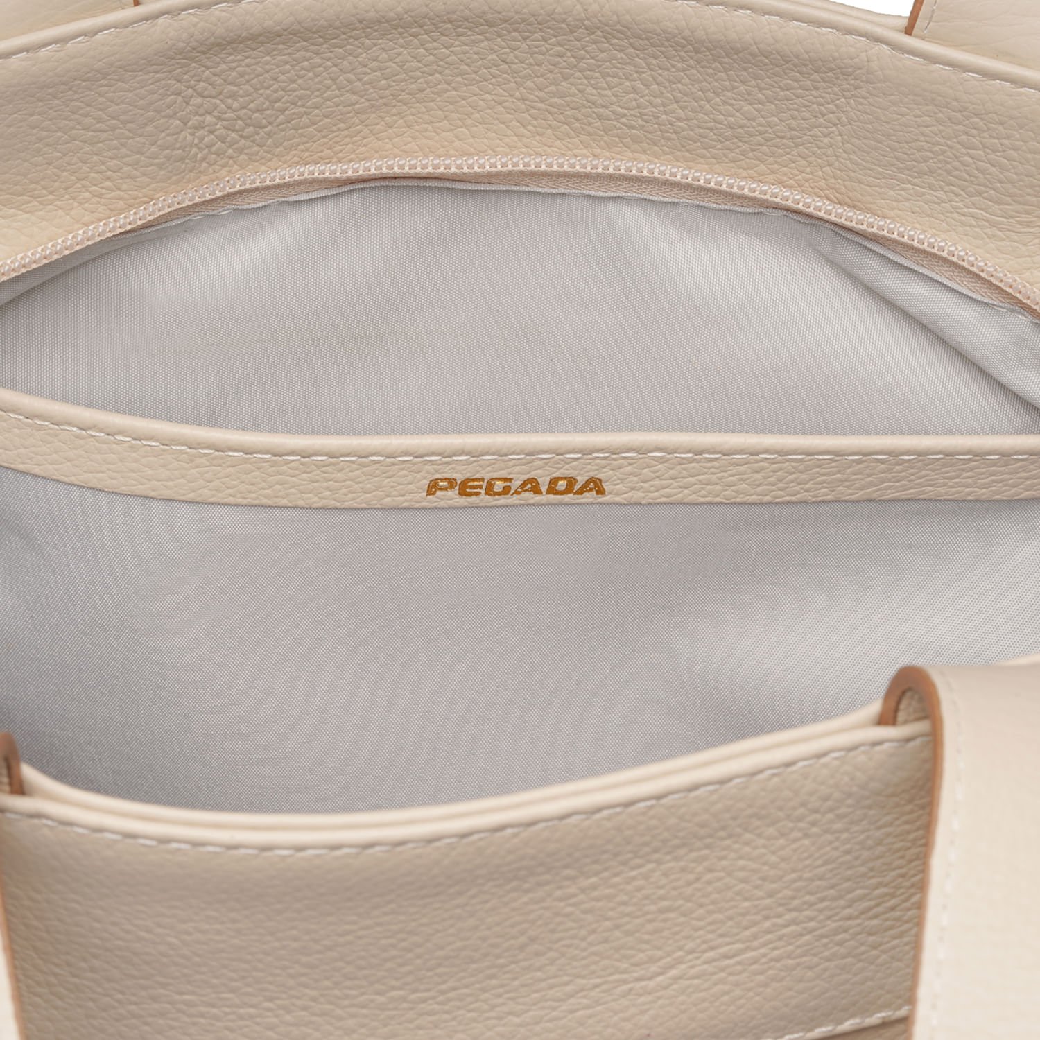 Bolsa Pegada Feminina Shopping em Couro Off White BO210014-03 Off White 3