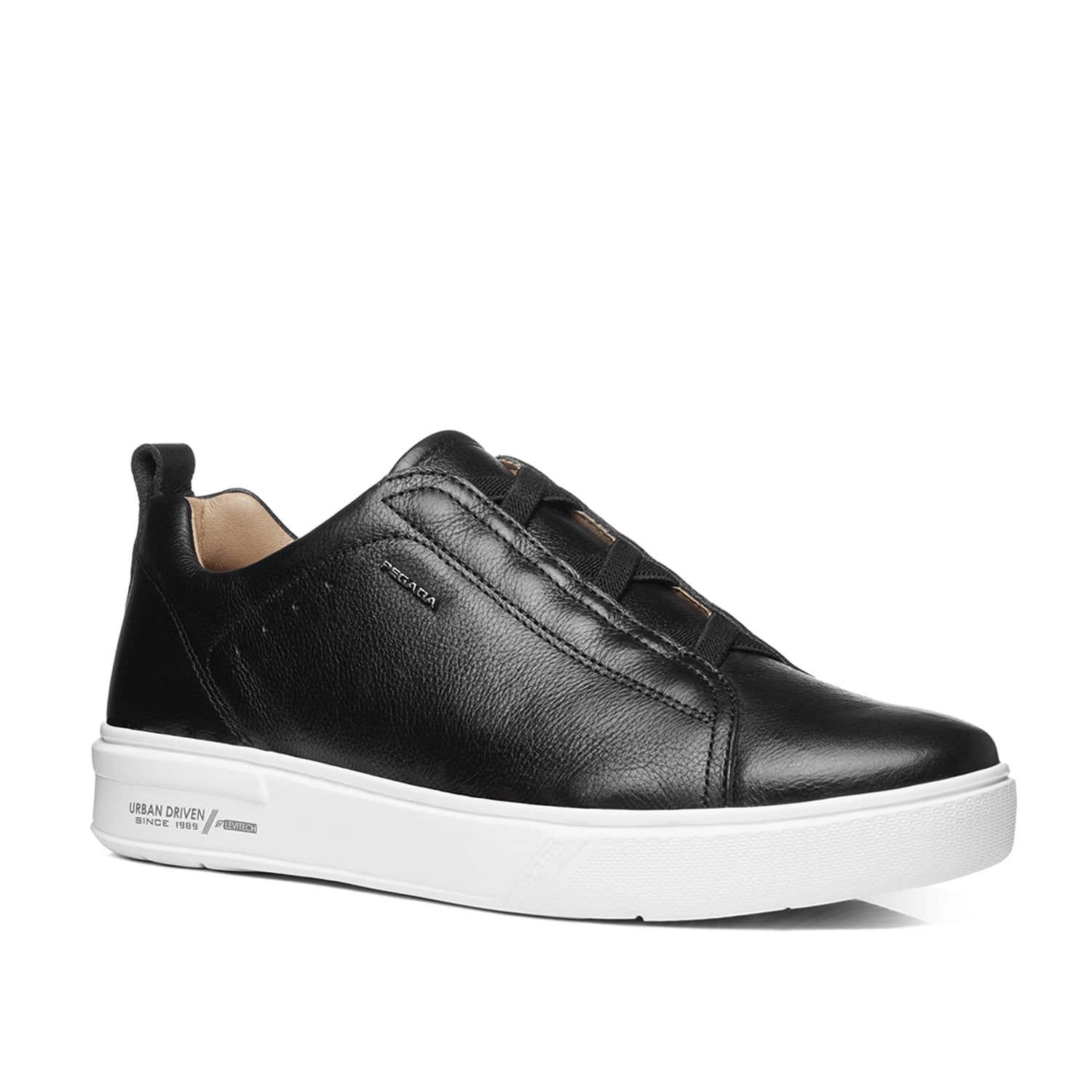 Tênis Casual Pegada Masculino em Couro Preto 111921-04 Preto 2