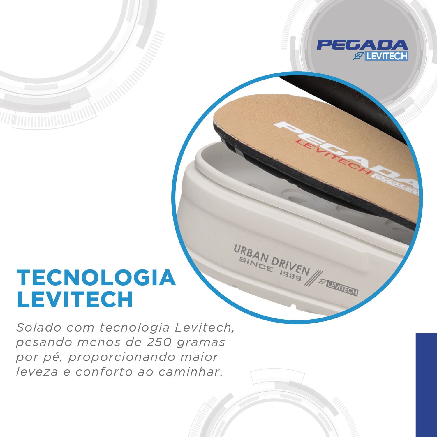 Tênis Casual Pegada Masculino em Couro Preto 111921-04 Preto 4