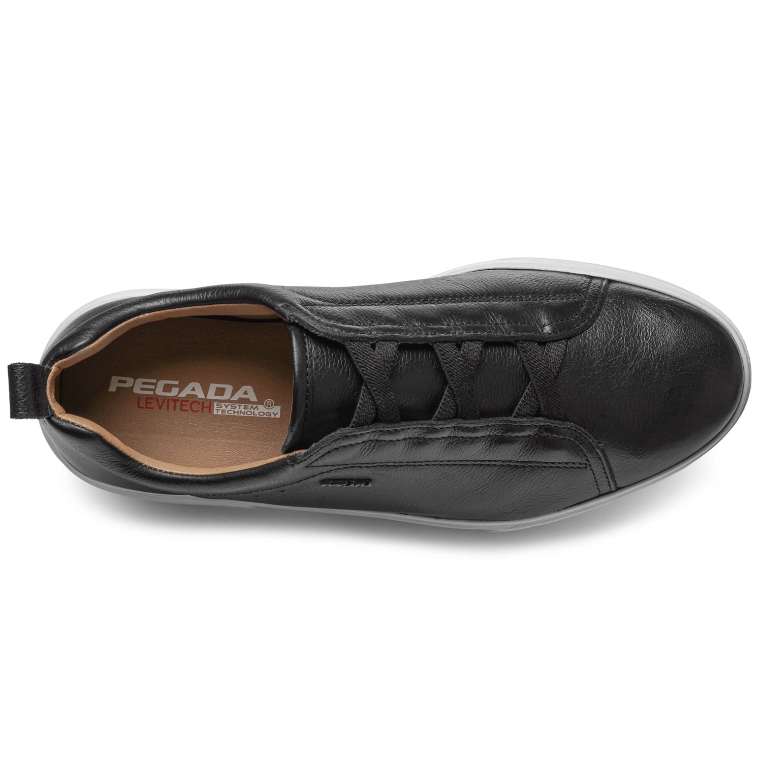 Tênis Casual Pegada Masculino em Couro Preto 111921-04 Preto 6