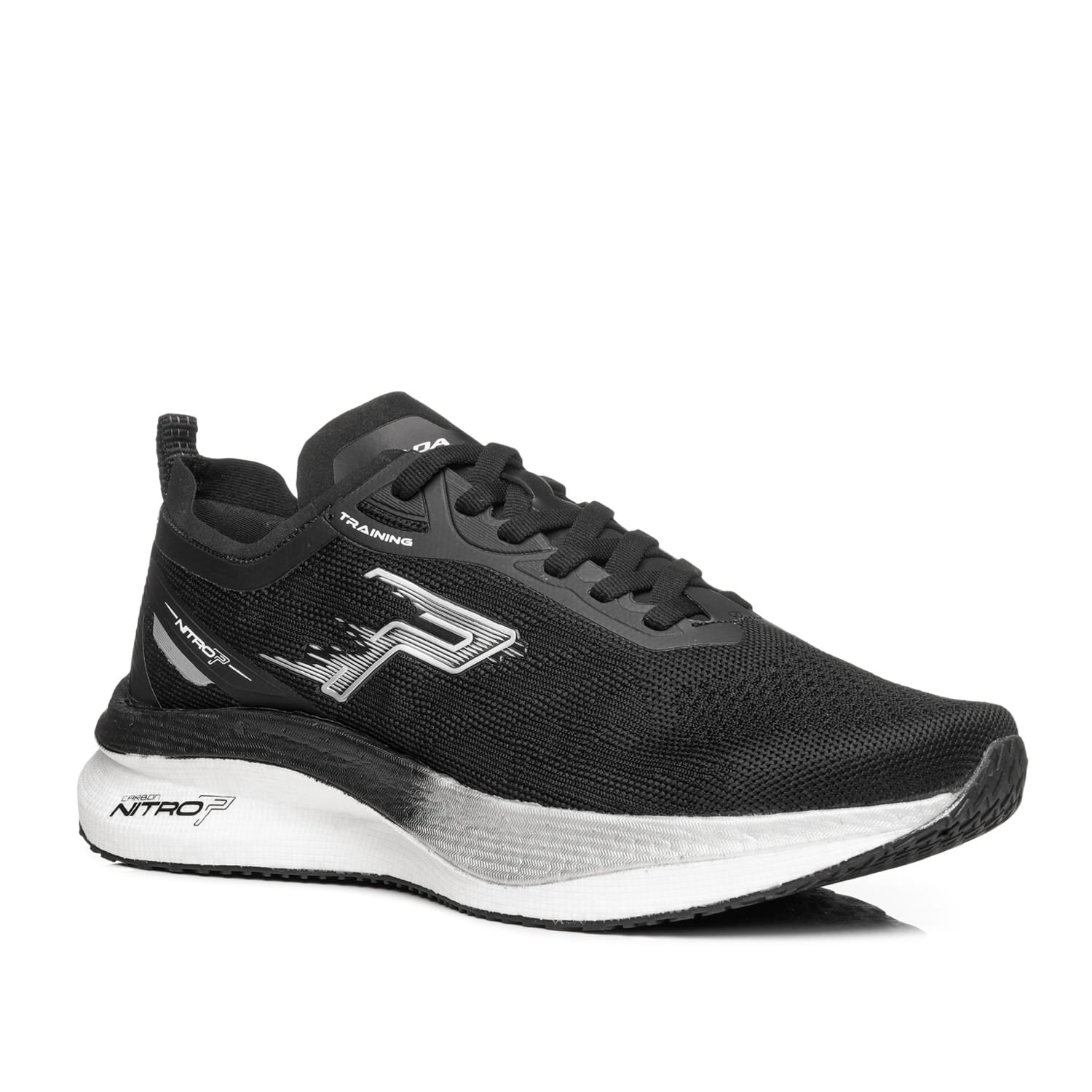 Tênis Esportivo Pegada Masculino em Tecido Preto 190804-04 Preto 2