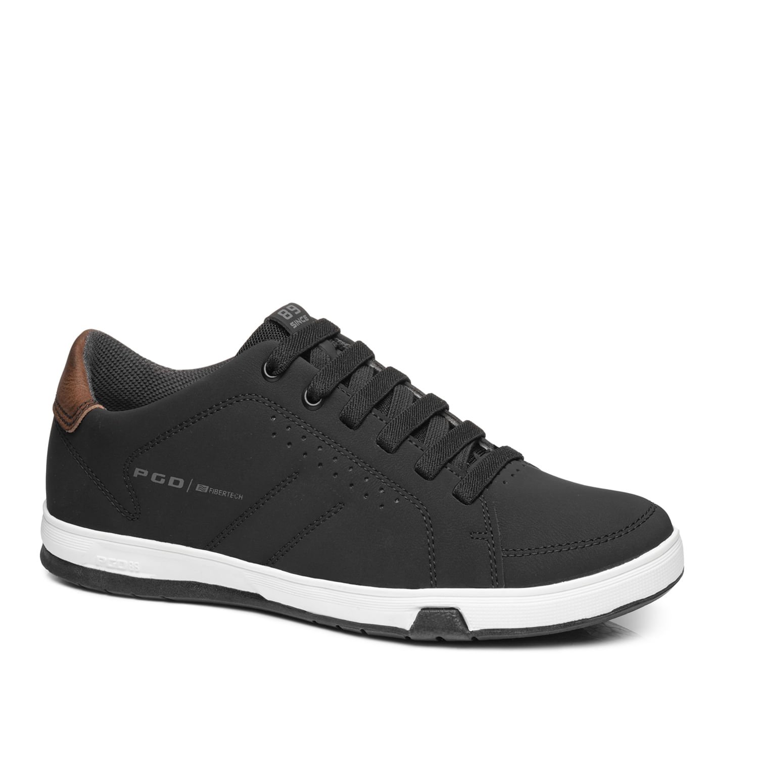 Tênis Casual Pegada Infantil em Microfibra Preto 370425-06