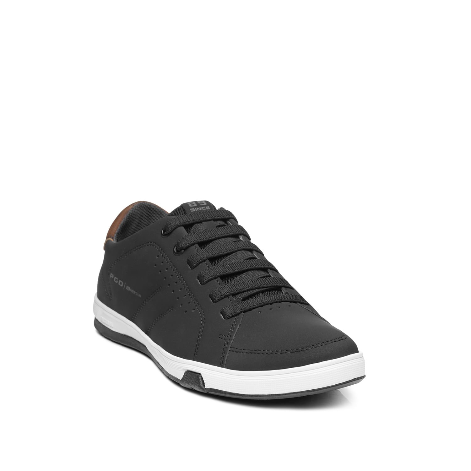 Tênis Casual Pegada Infantil em Microfibra Preto 370425-06 Preto 2