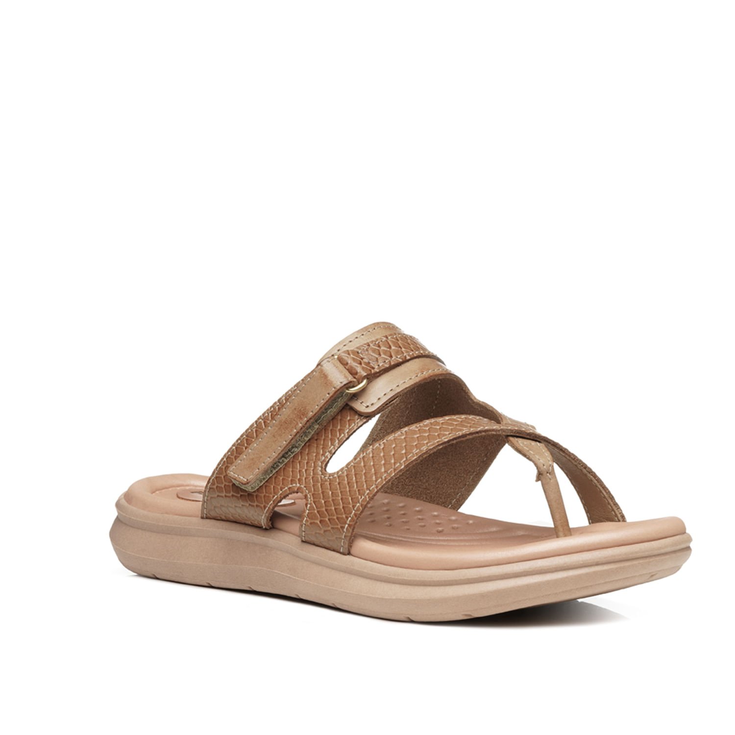 Chinelo Pegada Feminino em Couro Whisky 232856-03 Whisky 2