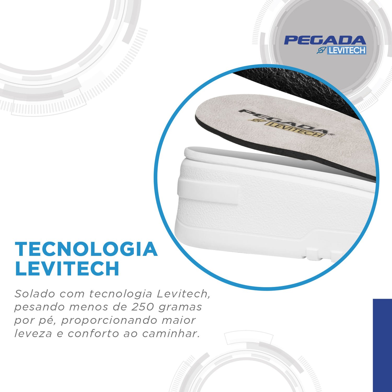 Tênis Pegada Feminino em Couro Branco 213105-02 Branco/Dourado 5
