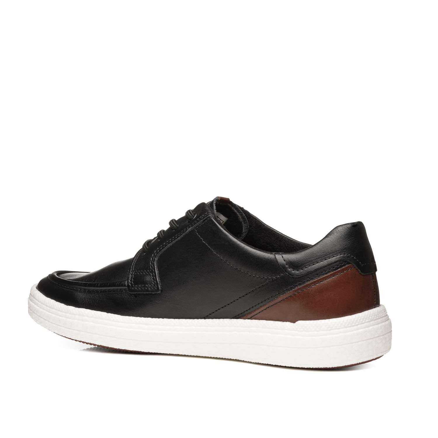 Tênis Casual Pegada Masculino em Couro Preto 112002-01 Preto 3