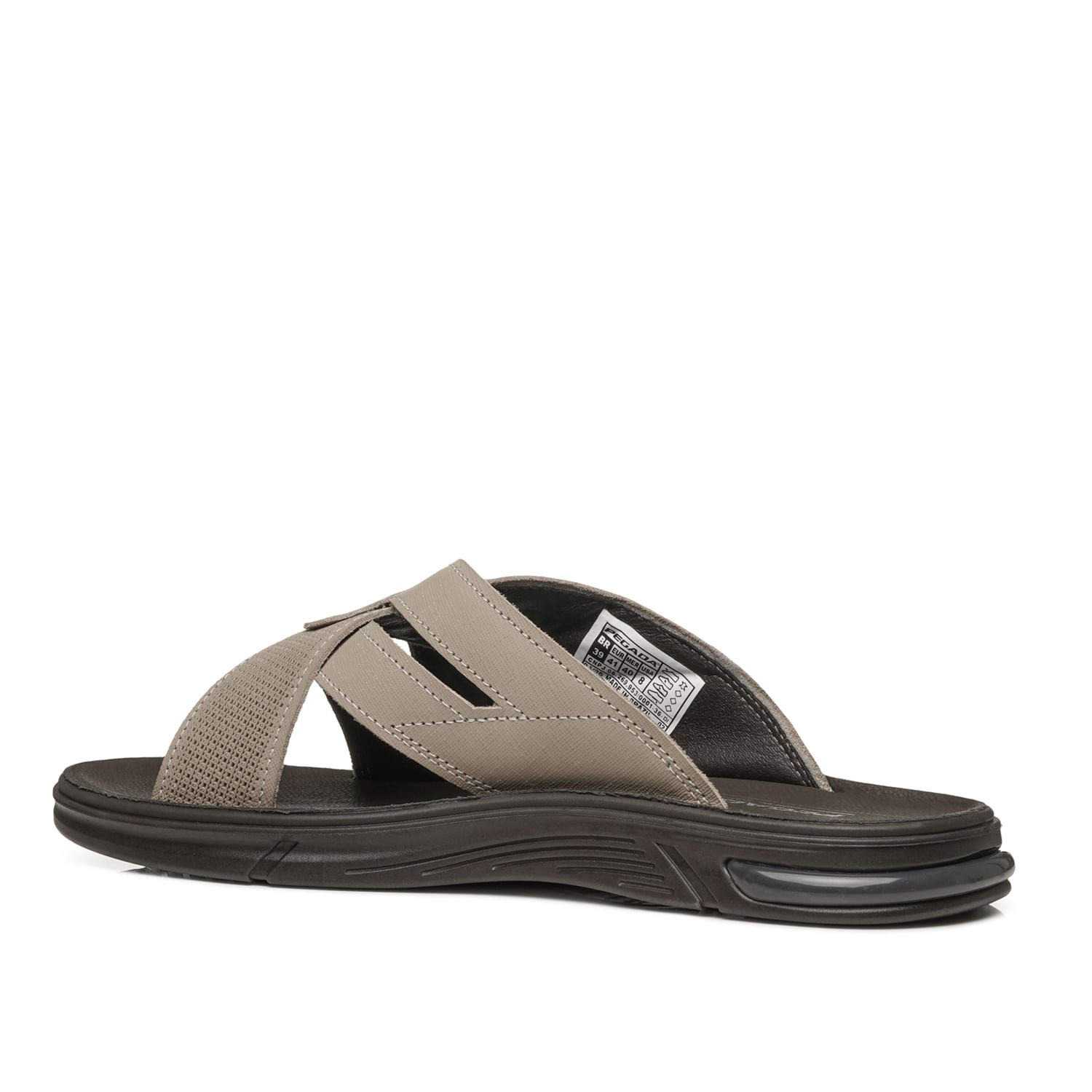 CHINELO Pegada Masculino em Couro Areia 134404-04 Bege 4