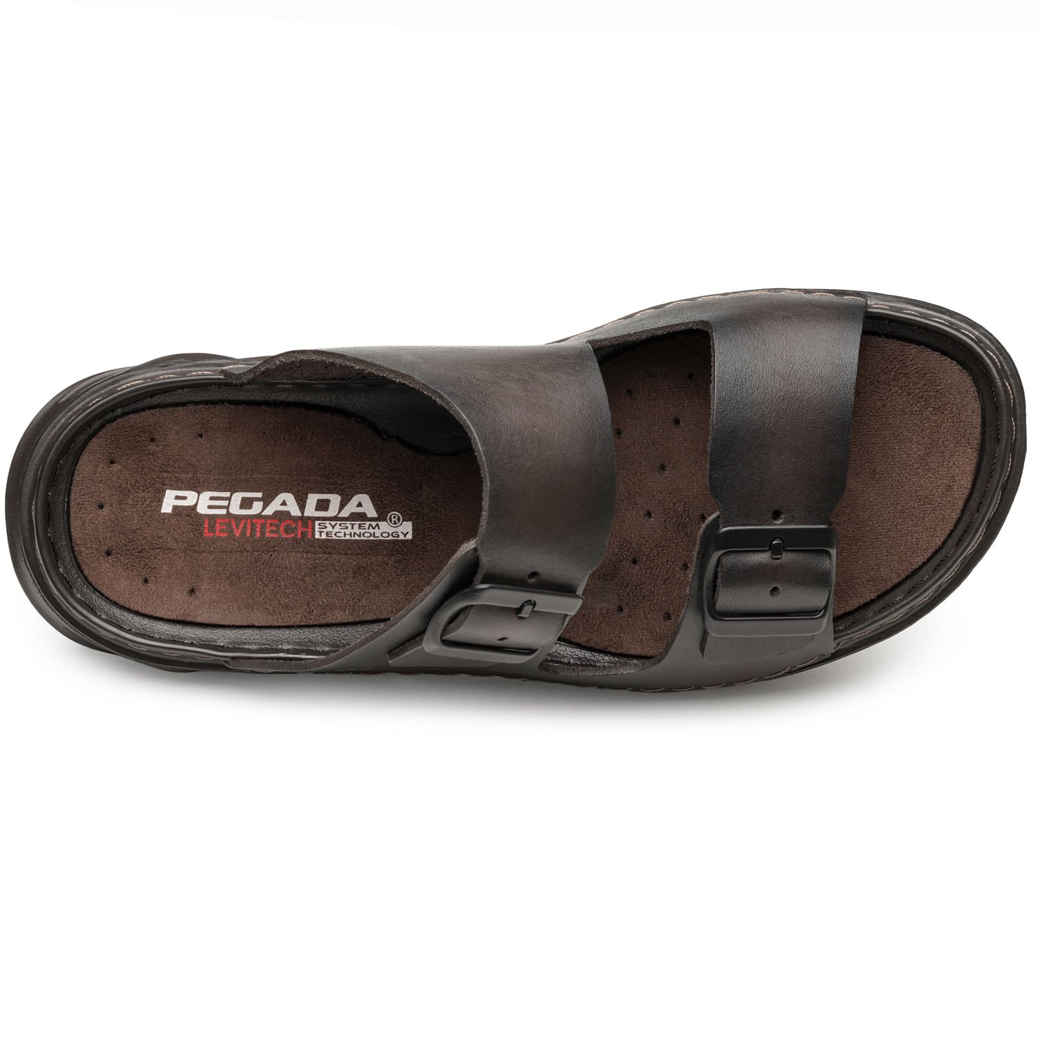 Chinelo Pegada Masculino em Couro Brown 134106-04 Marrom 6