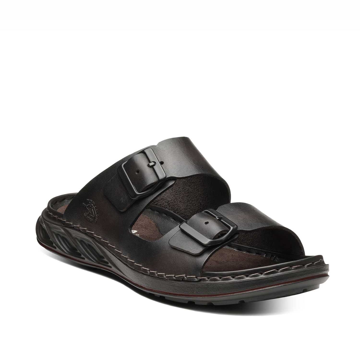 Chinelo Pegada Masculino em Couro Brown 134106-04 Marrom 2