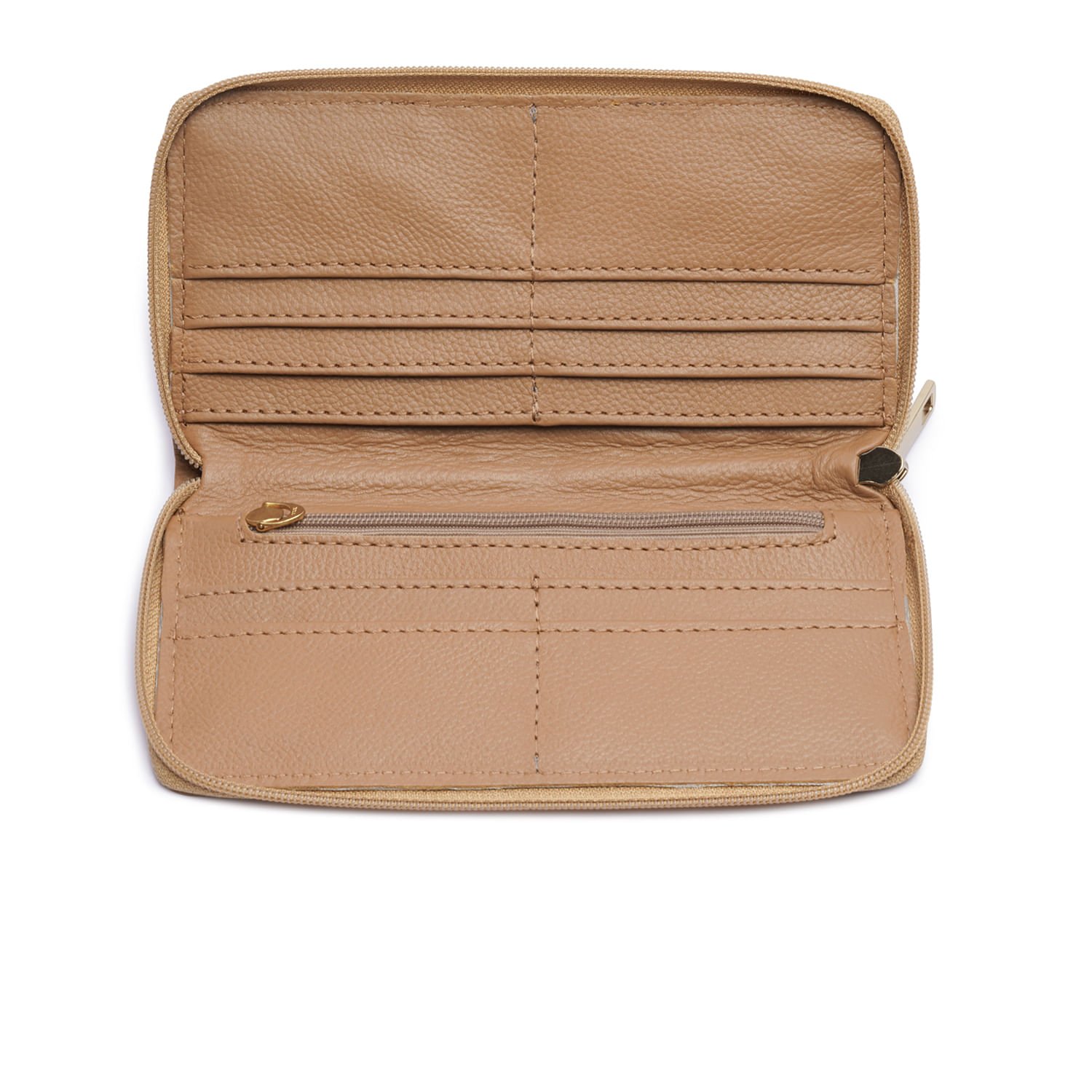 Carteira Pegada Feminina em Couro Caramelo CA001301-04 Marrom 3