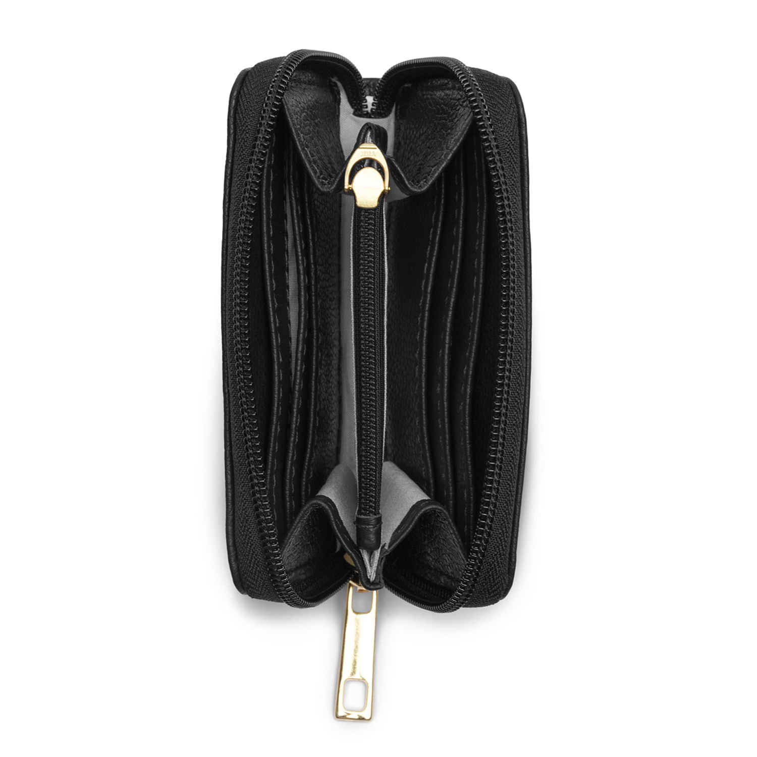 Carteira Pegada Feminina em Couro Preto CA001303-01 Preto 3