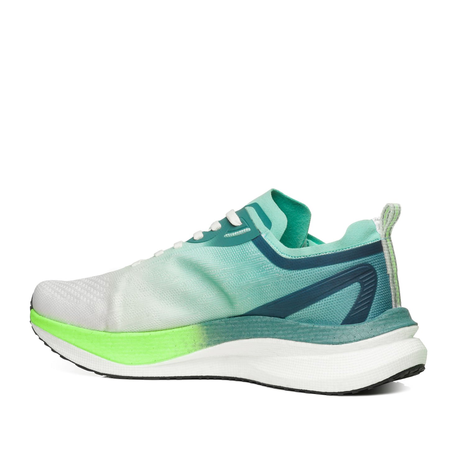 Tênis Esportivo Pegada Feminino em Tecido Off White 290804-02 Branco/Verde 4