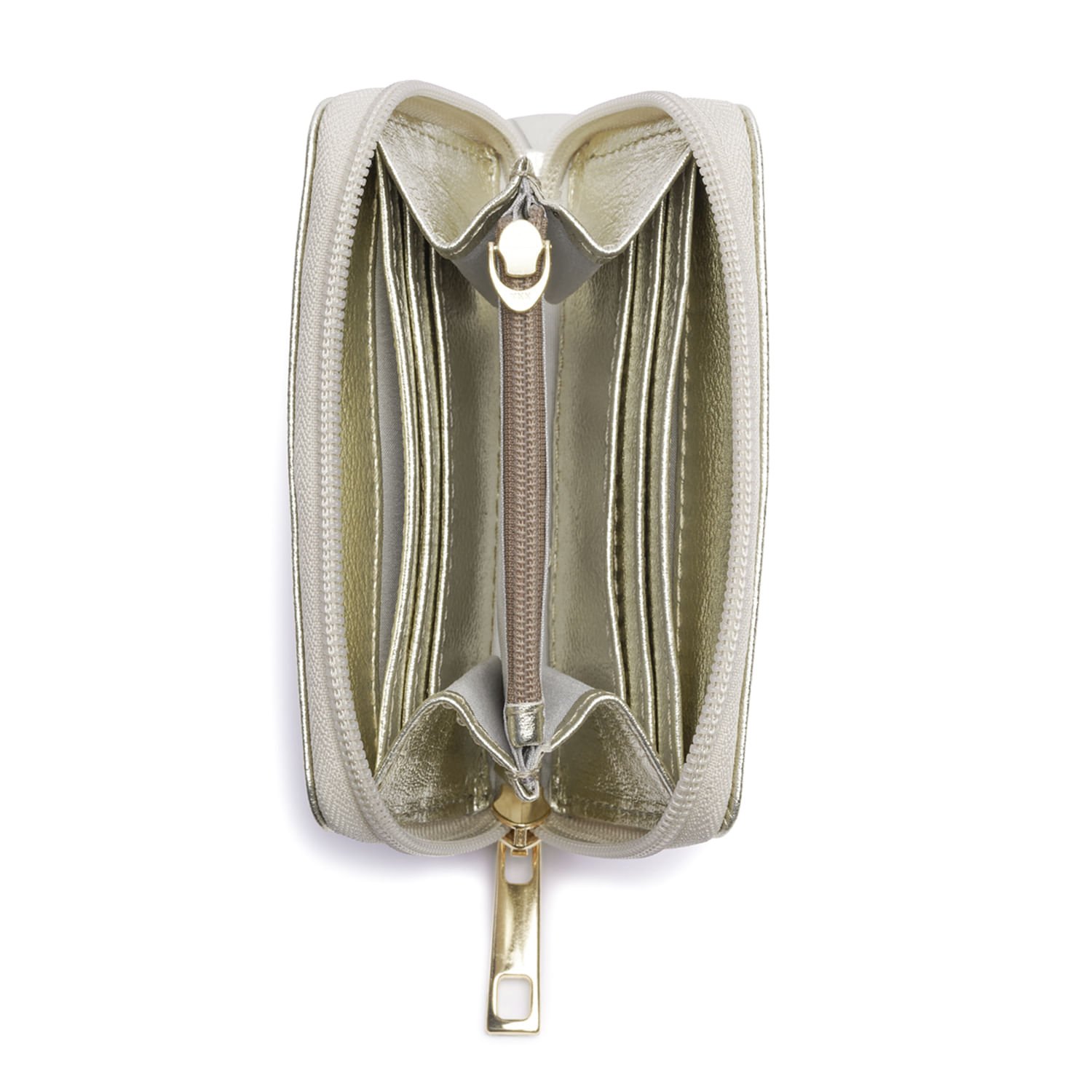 Carteira Pegada Feminina em Couro Ouro CA001303-04 Dourado 3