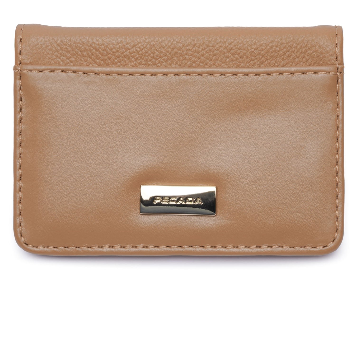 Carteira Pegada Feminina em Couro Caramelo CA001305-02