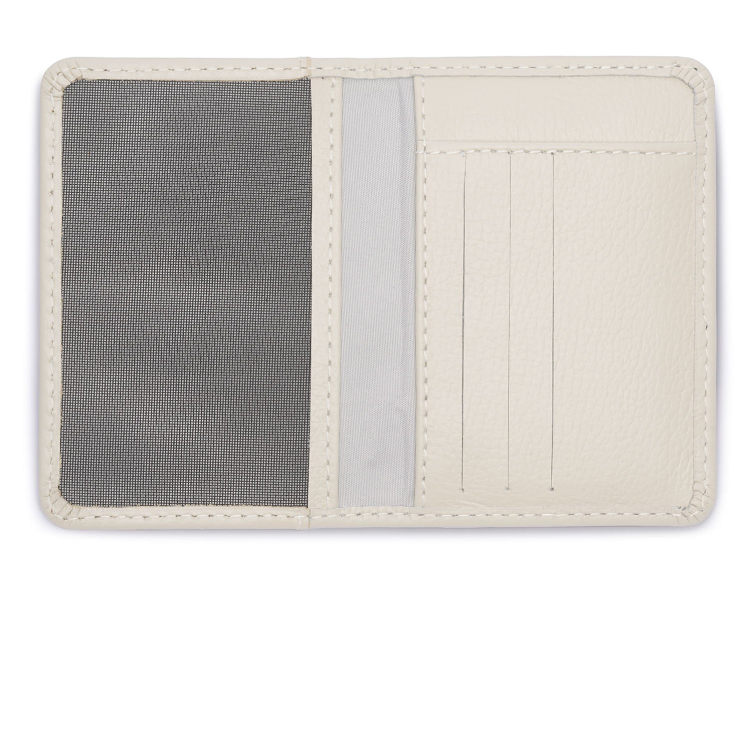 Carteira Pegada Feminina em Couro Off White CA001305-03 Branco 2