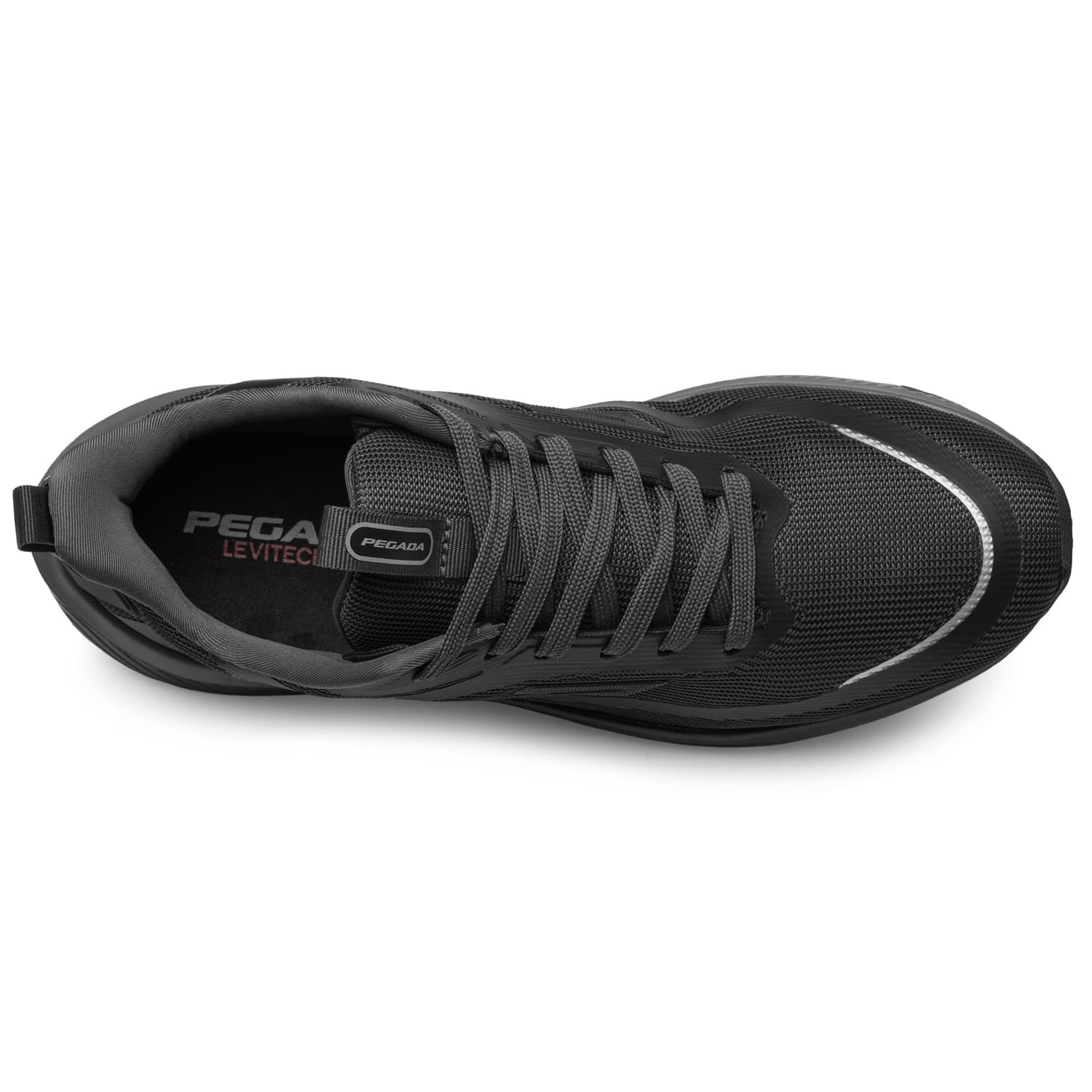 Tênis Esportivo Pegada Masculino em Tecido Preto 191201-02 Preto 5