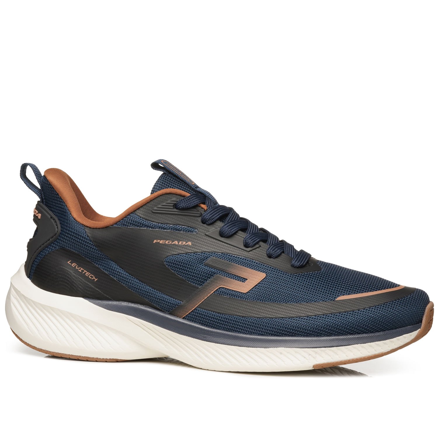 Tênis Esportivo Pegada Masculino em Tecido Marinho 191201-03