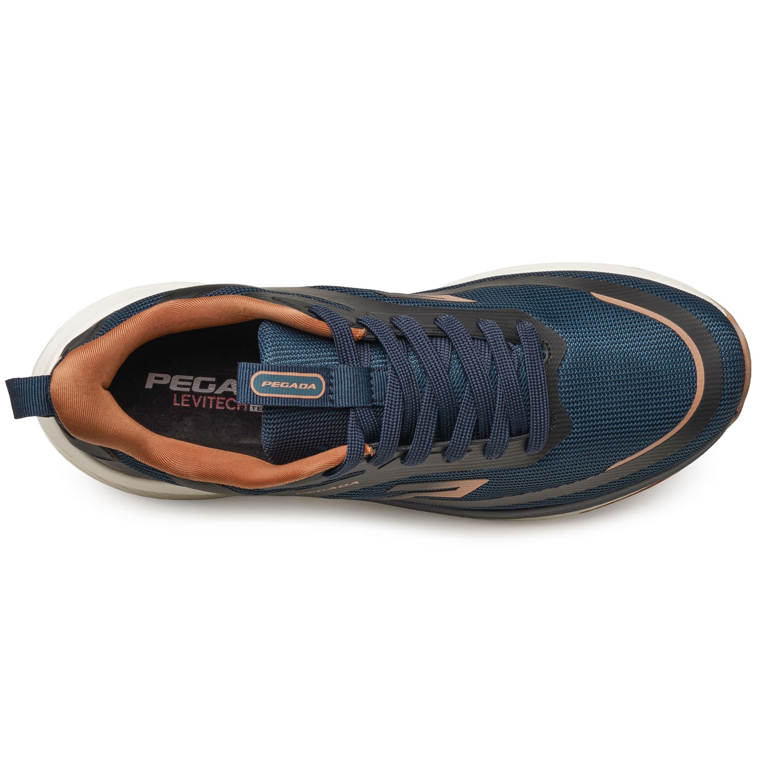 Tênis Esportivo Pegada Masculino em Tecido Marinho 191201-03 Azul 6