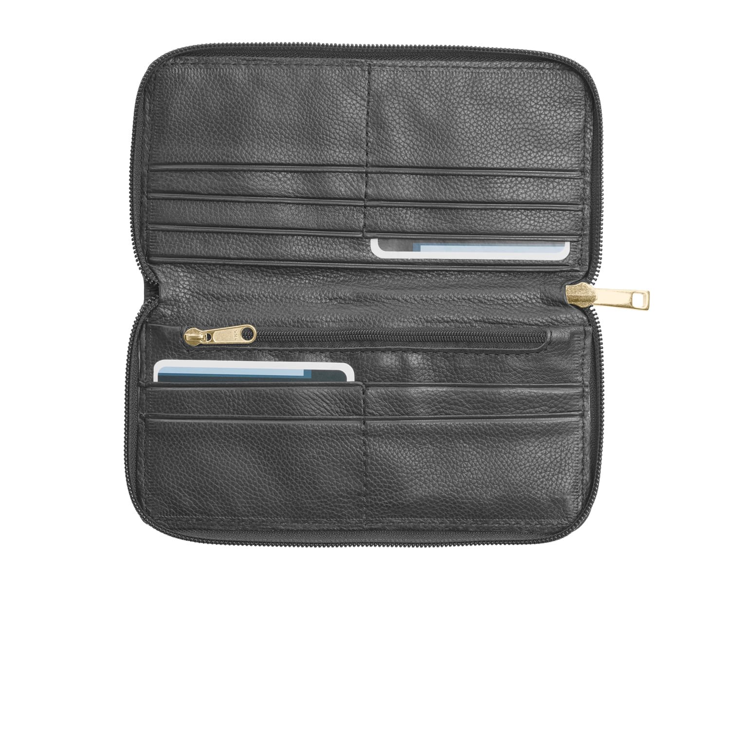 Carteira Pegada Feminina em Couro Preto CA001301-01 Preto 2