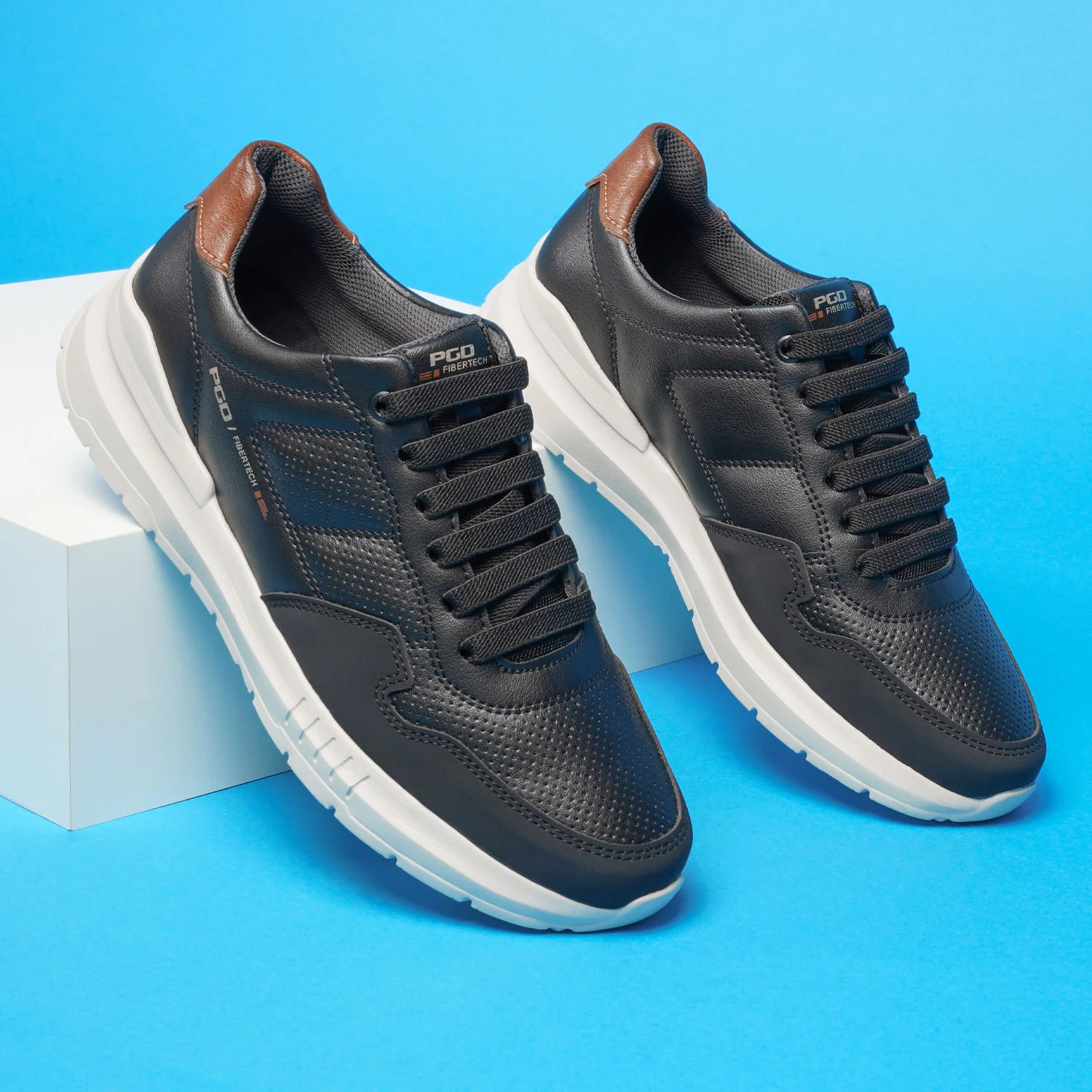 Sapatênis Pegada Masculino em Microfibra Preto 172601-03 Preto 2