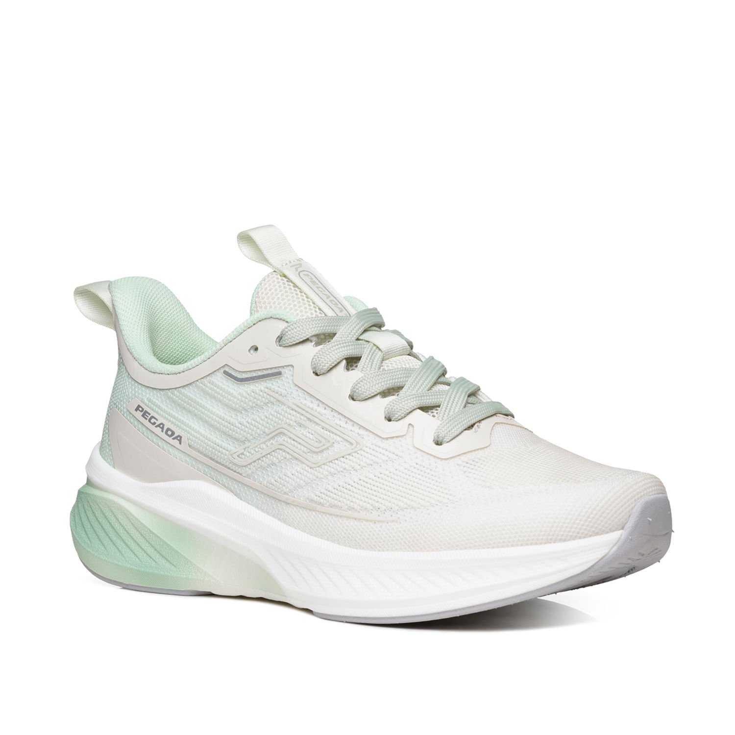 Tênis Esportivo Pegada Feminino em Tecido Off White 291301-02 Branco 3