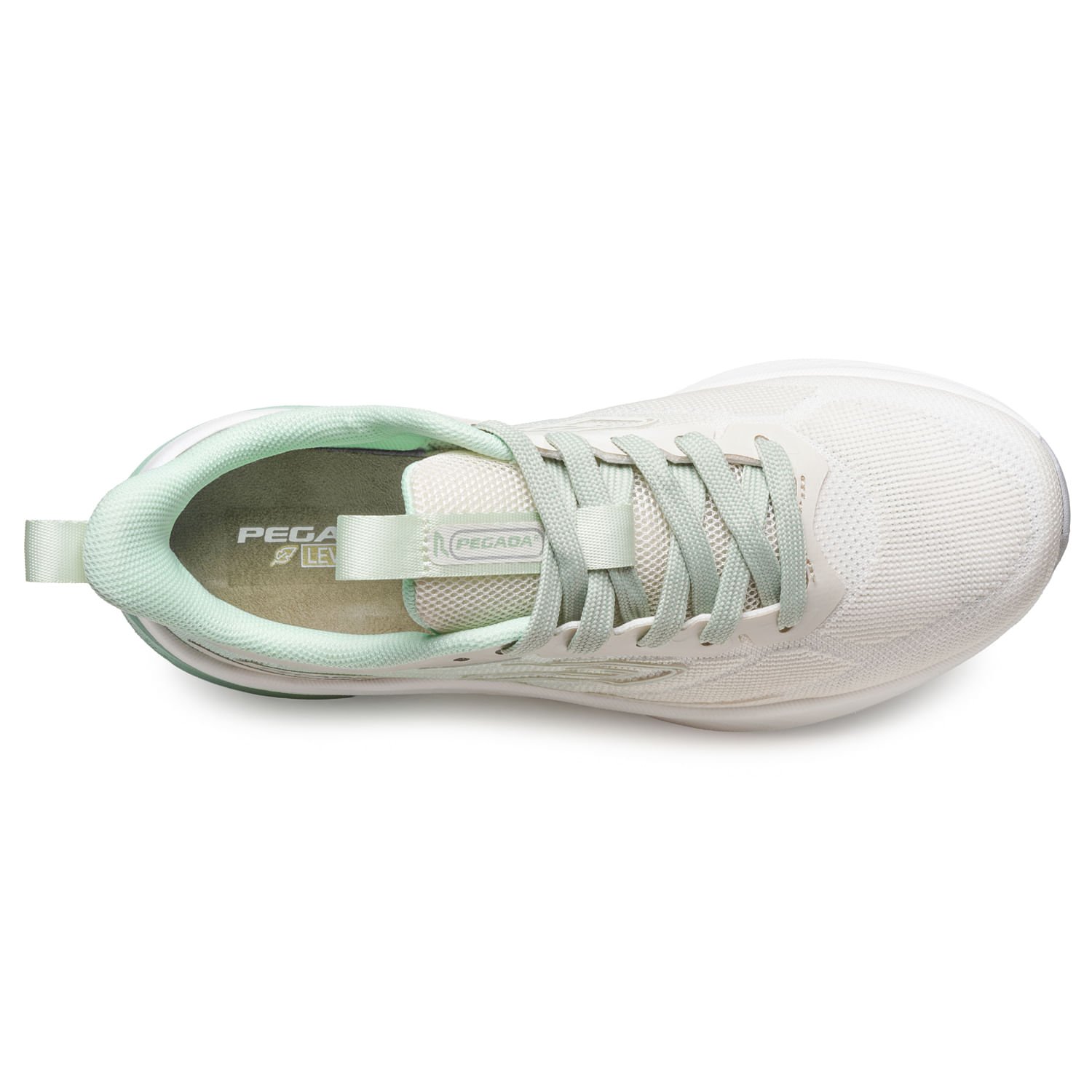 Tênis Esportivo Pegada Feminino em Tecido Off White 291301-02 Branco 6