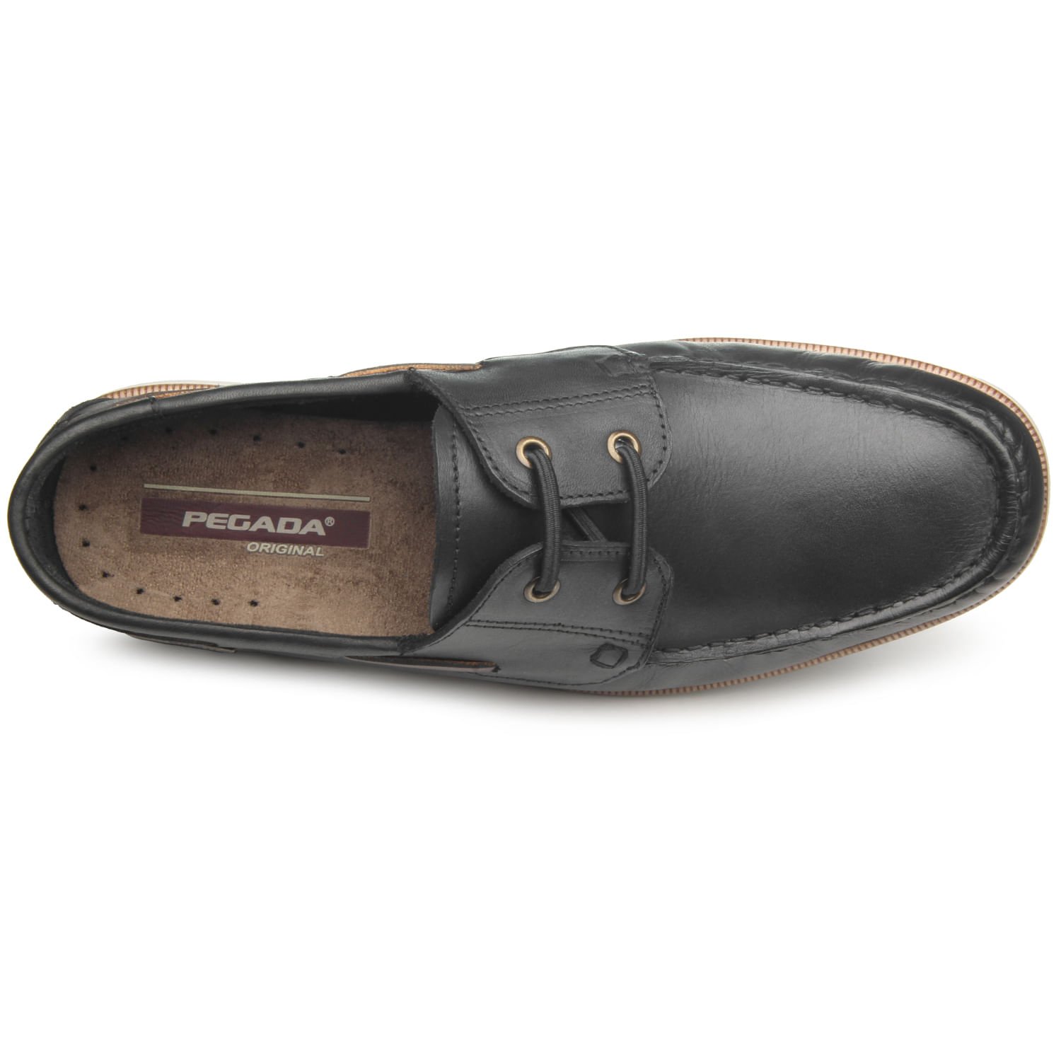Mocassim Pegada Masculino em Couro Preto 141902-02 Preto 5
