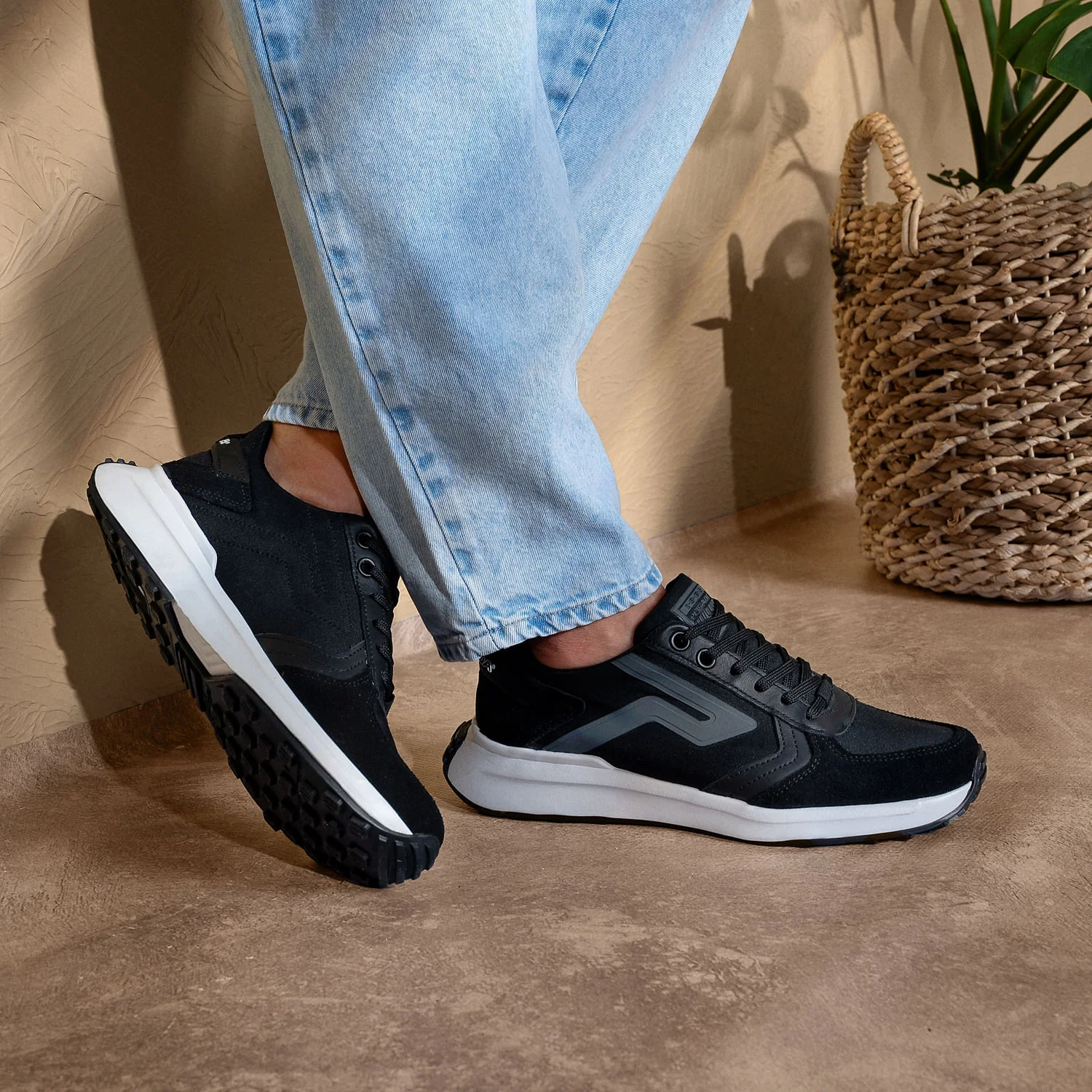 Tênis Casual Pegada Masculino em Couro Preto 110706-04 Preto 2