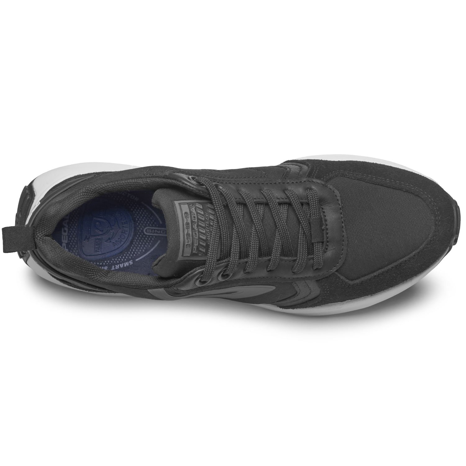 Tênis Casual Pegada Masculino em Couro Preto 110706-04 Preto 7