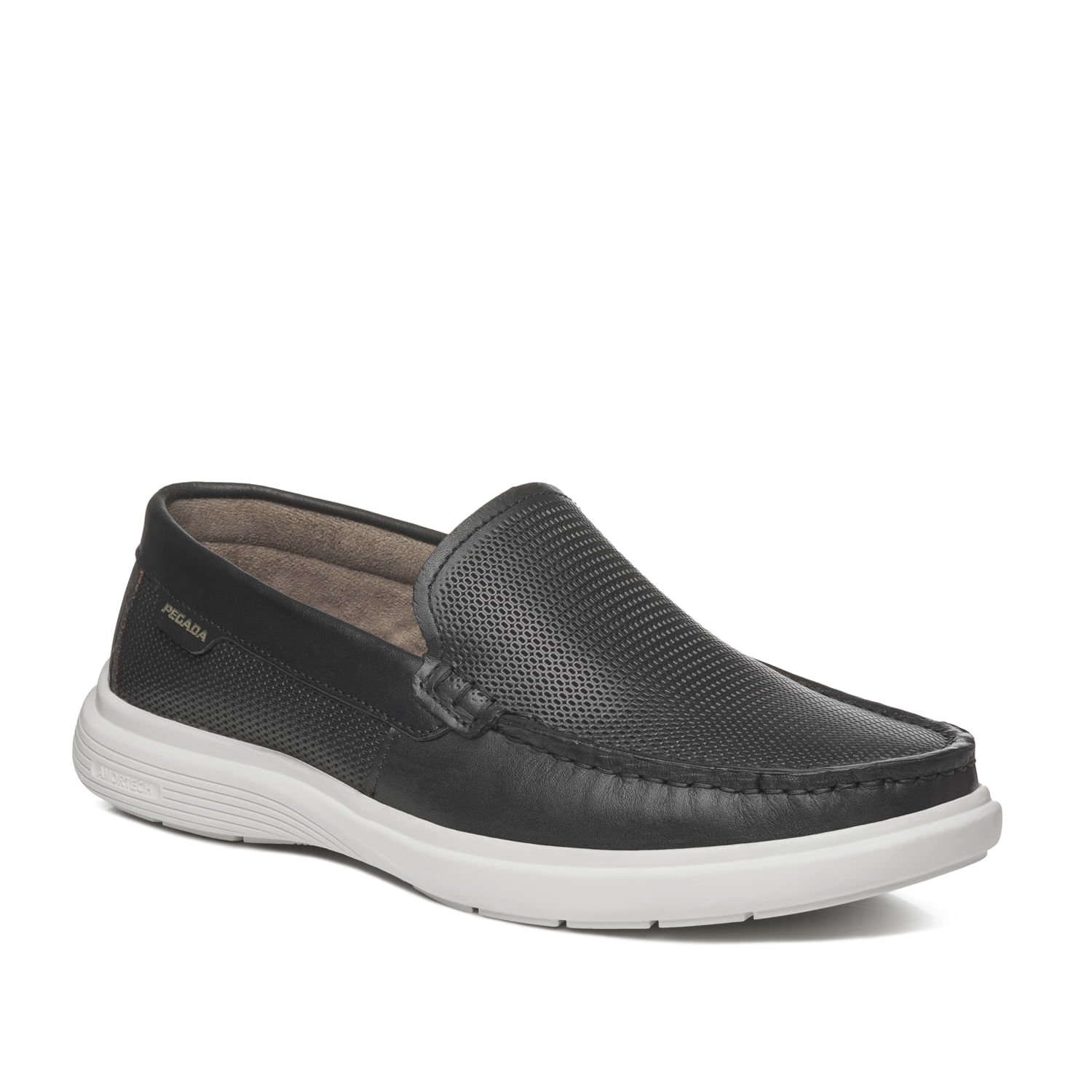 Mocassim Pegada Masculino em Couro Preto 142202-02 Preto 2