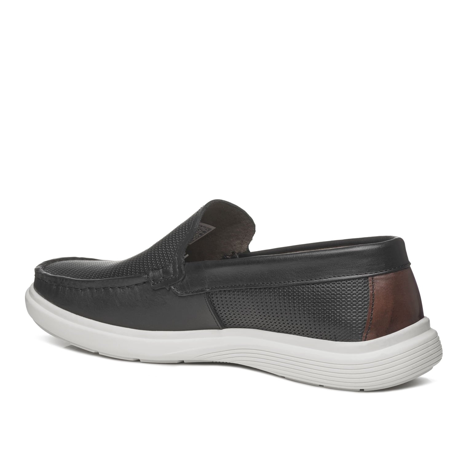 Mocassim Pegada Masculino em Couro Preto 142202-02 Preto 3