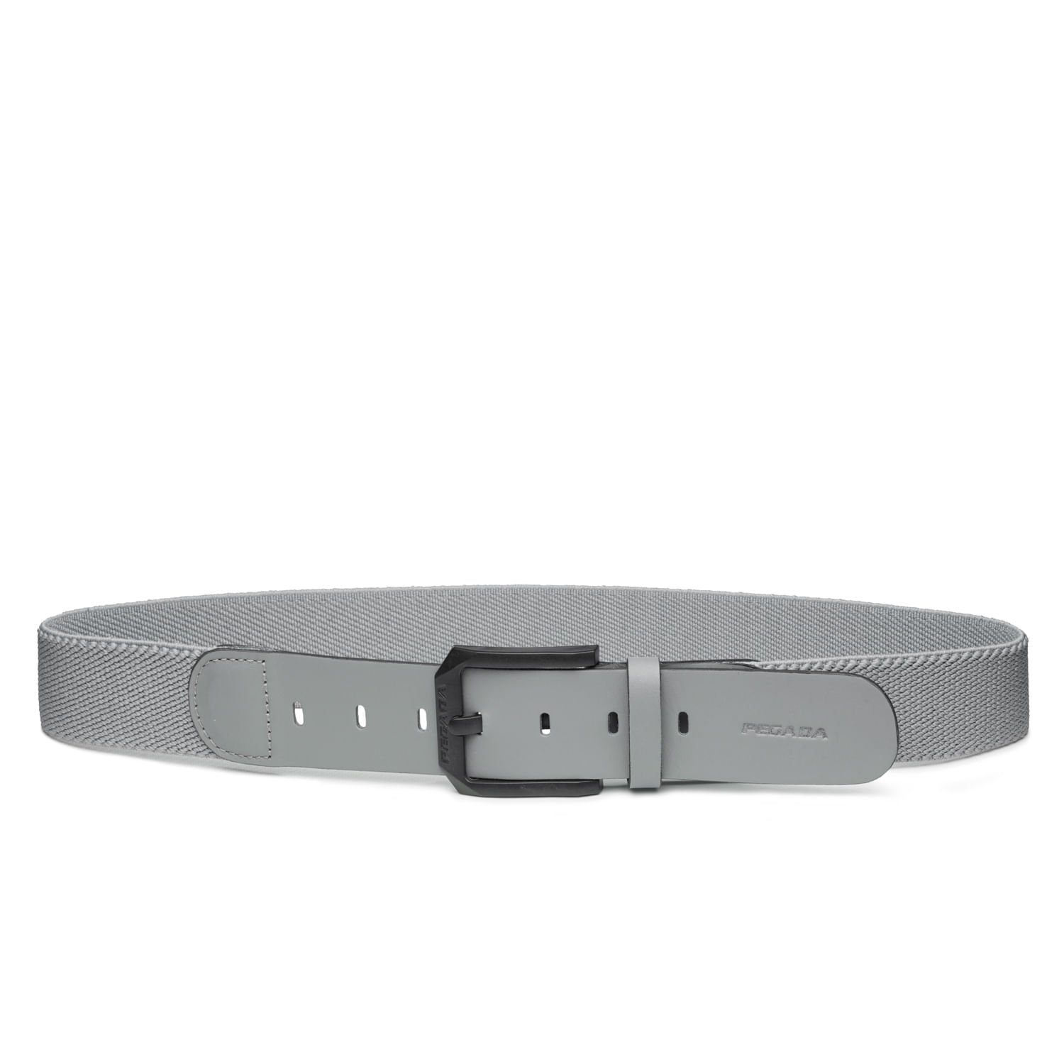 Cinto Pegada Masculino em Elástico e Couro Cinza CI002345-11 Cinza 2