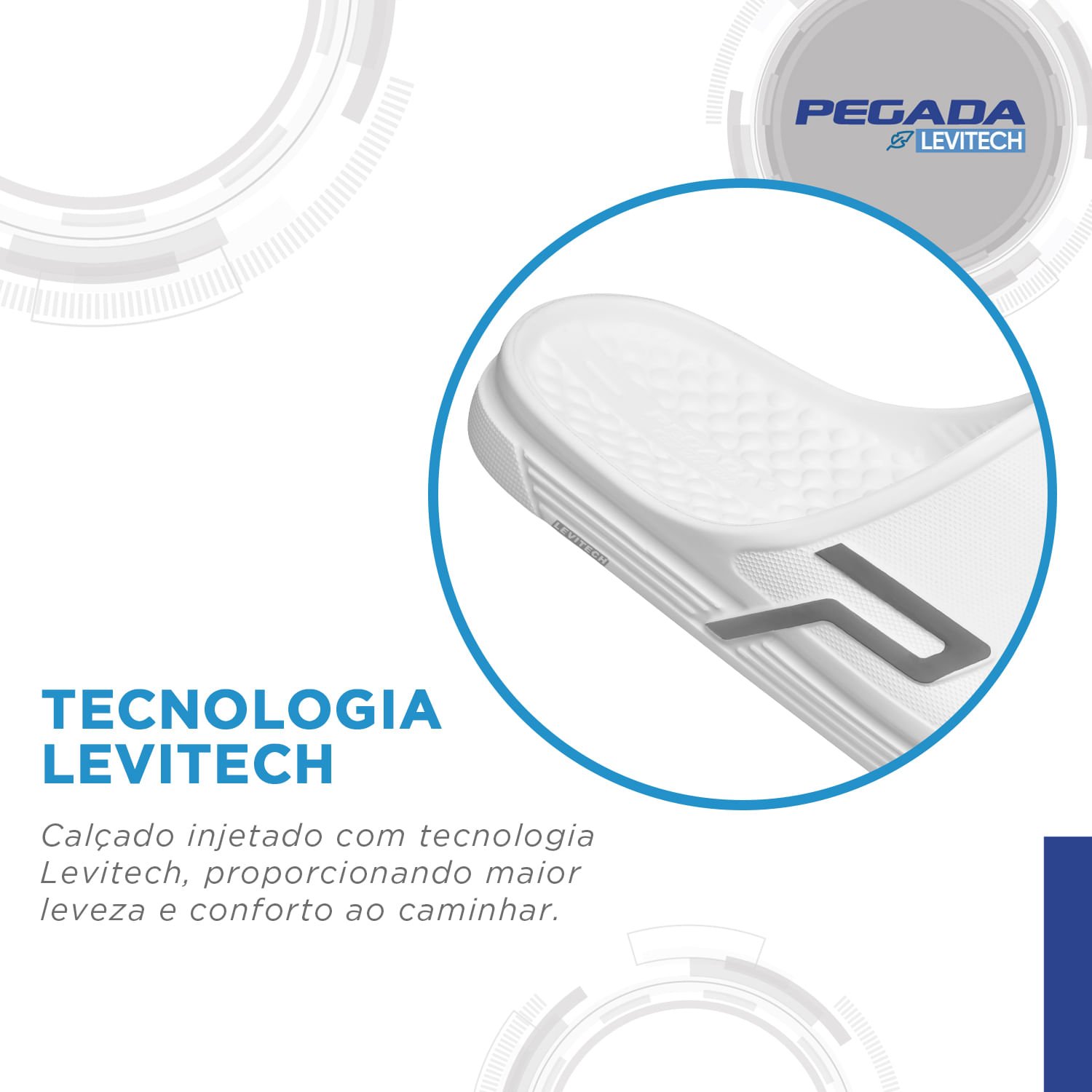 Chinelo Pegada Masculino em EVA Off White 161201-01 Branco 4