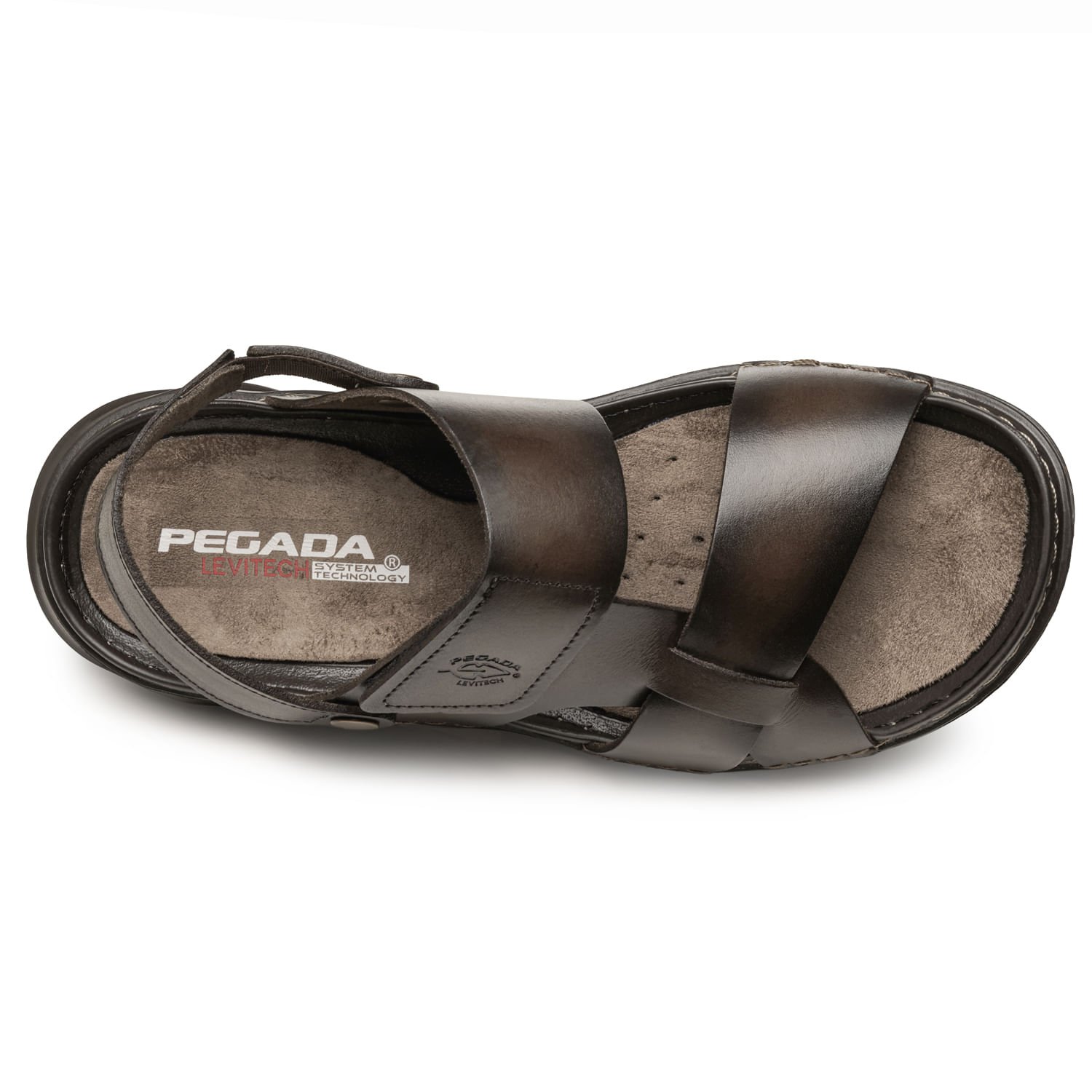 Sandália Pegada Masculino em Couro Cravo 134107-02 Marrom 7