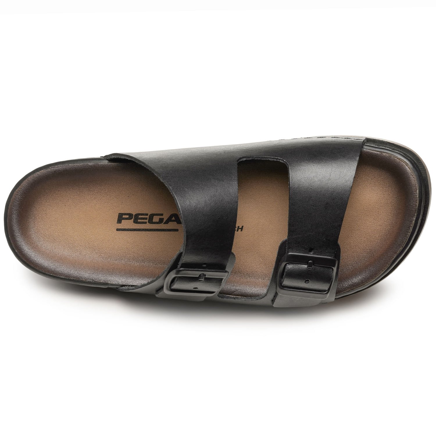 Chinelo Pegada Masculino em Couro Preto 134851-03 Preto 5