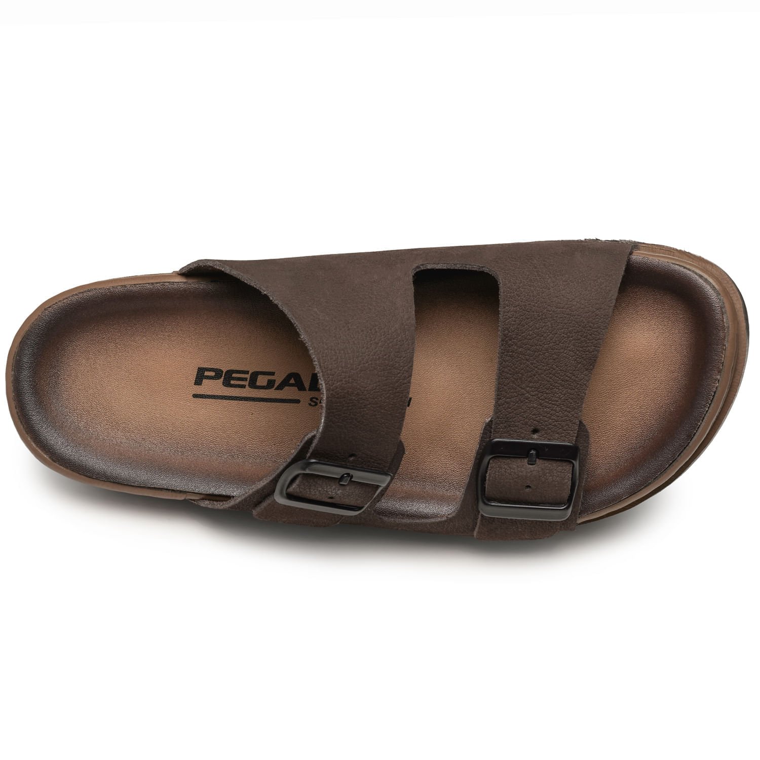 Chinelo Pegada Masculino em Couro Chocolate 134851-05 Marrom 6