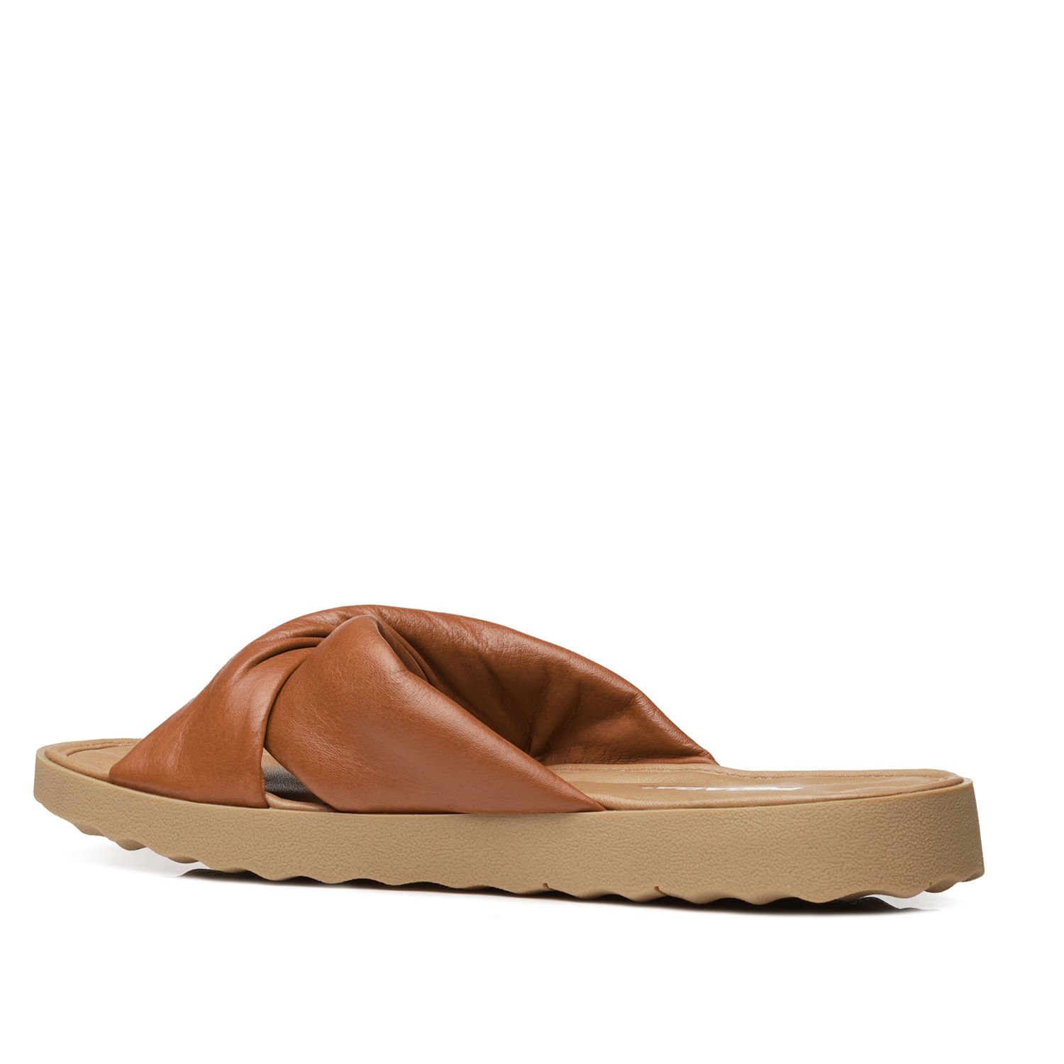 Chinelo Pegada Feminino em Couro Pinhão 231403-03 Marrom 3