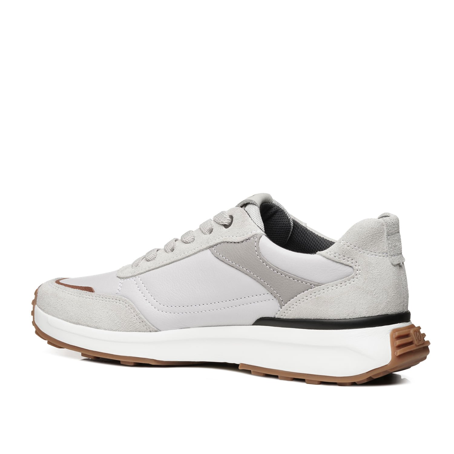 Tênis Casual Pegada Masculino em Couro Cloud 110753-06 Cinza 4