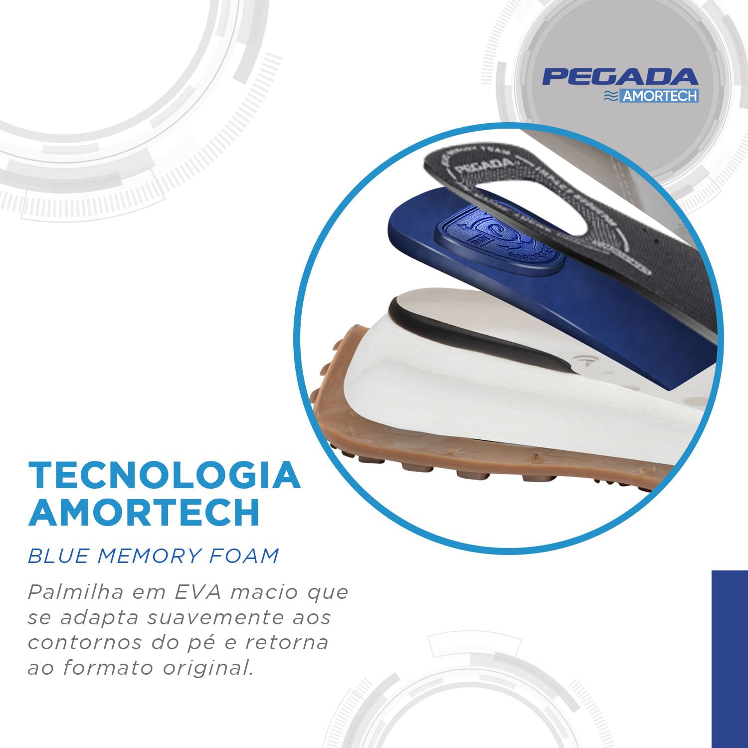 Tênis Casual Pegada Masculino em Couro Cloud 110753-06 Cinza 5