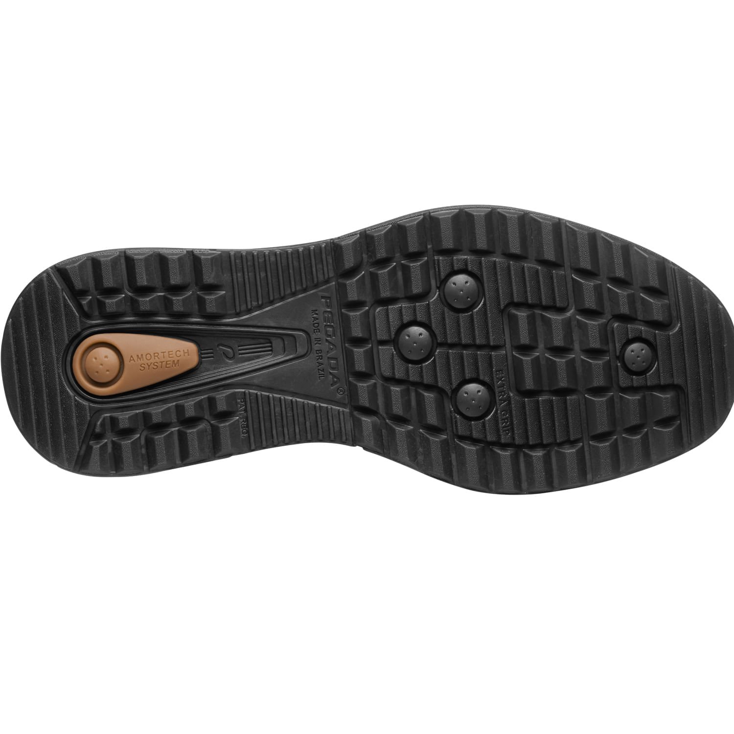 Sapatenis Pegada Masculino em Couro Preto 111804-03 Preto 6