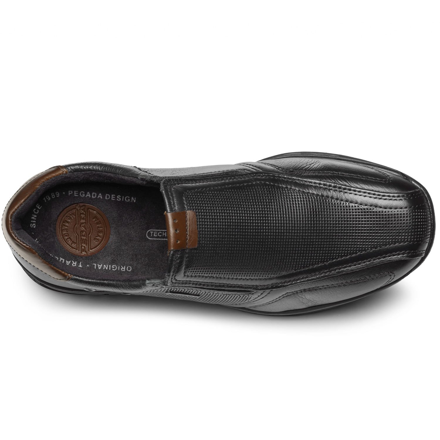 Sapatenis Pegada Masculino em Couro Preto 111804-03 Preto 7