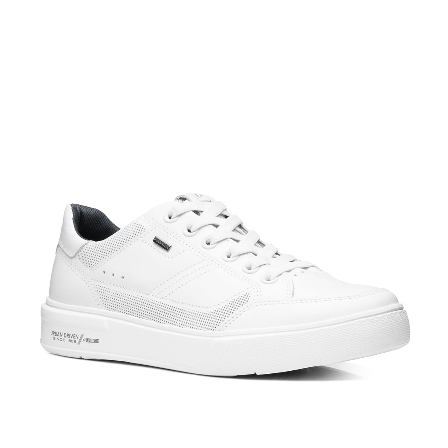 Tênis Casual Pegada Masculino em Couro Branco 111909-01 Branco 2