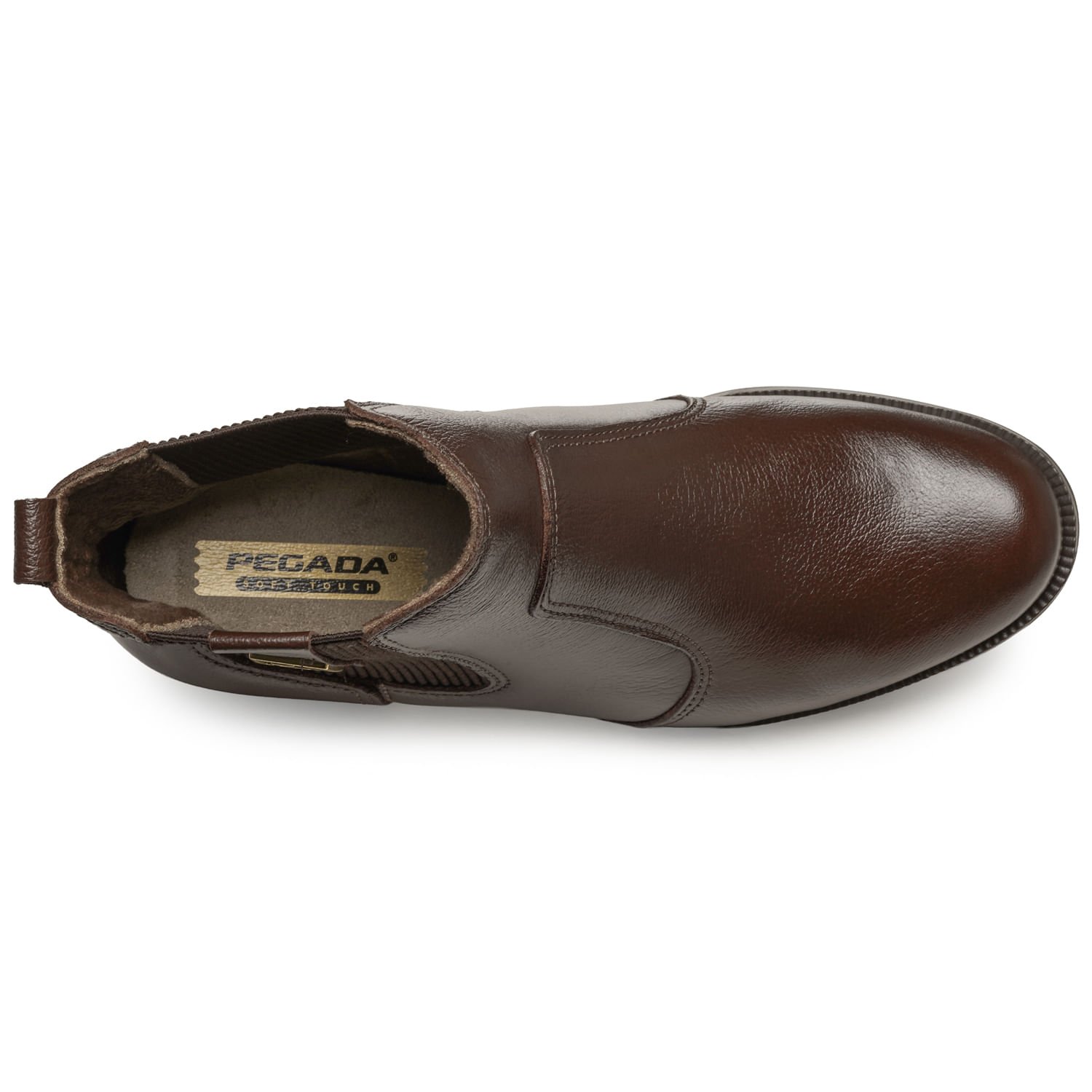 Bota Pegada Feminina em Couro Pinhão Cano Curto 282003-15 Marrom 5