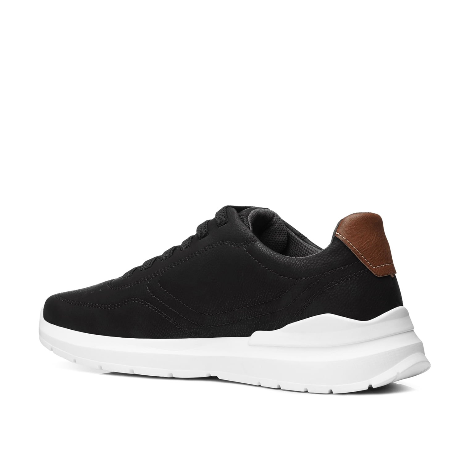 Tênis Casual Masculino em Microfibra Preto 172605-08 Preto 3