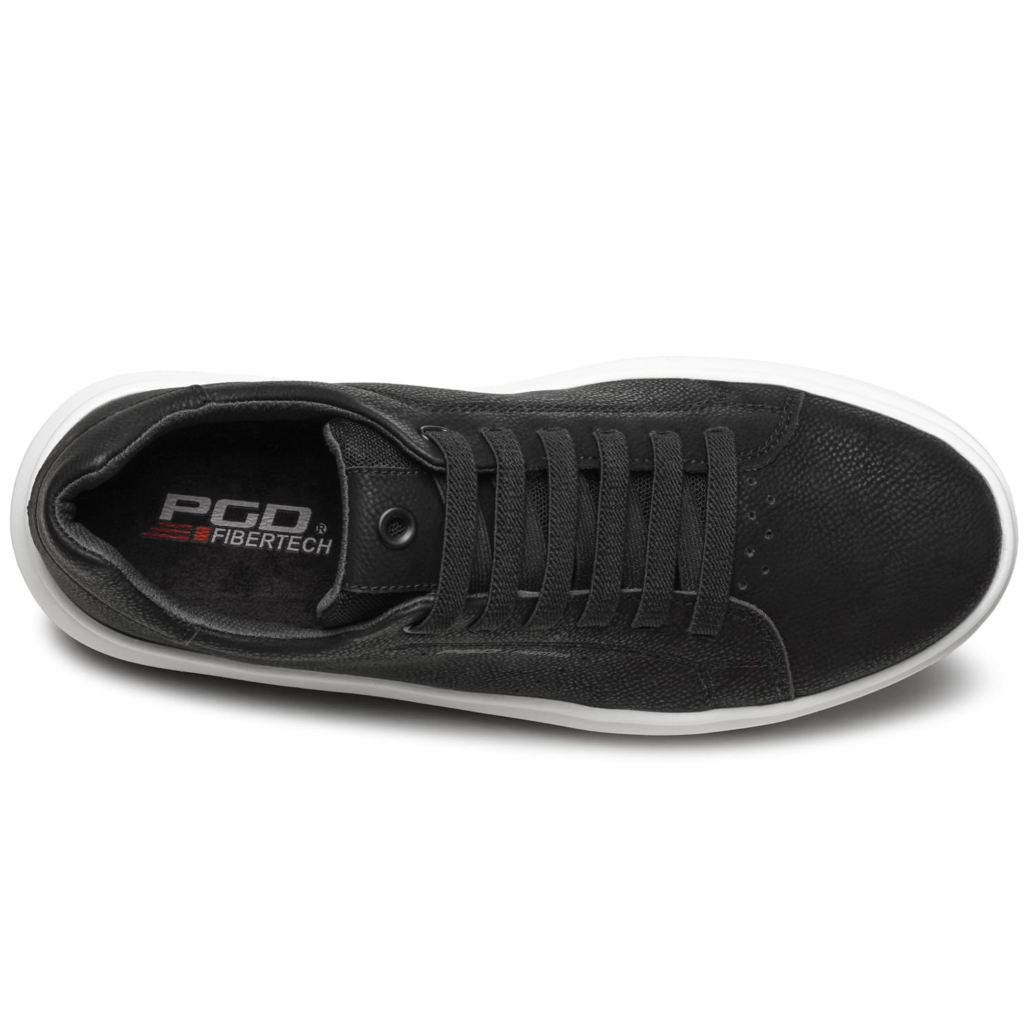 Tênis Casual Pegada Masculino em Microfibra Preto 172109-09 Preto 6