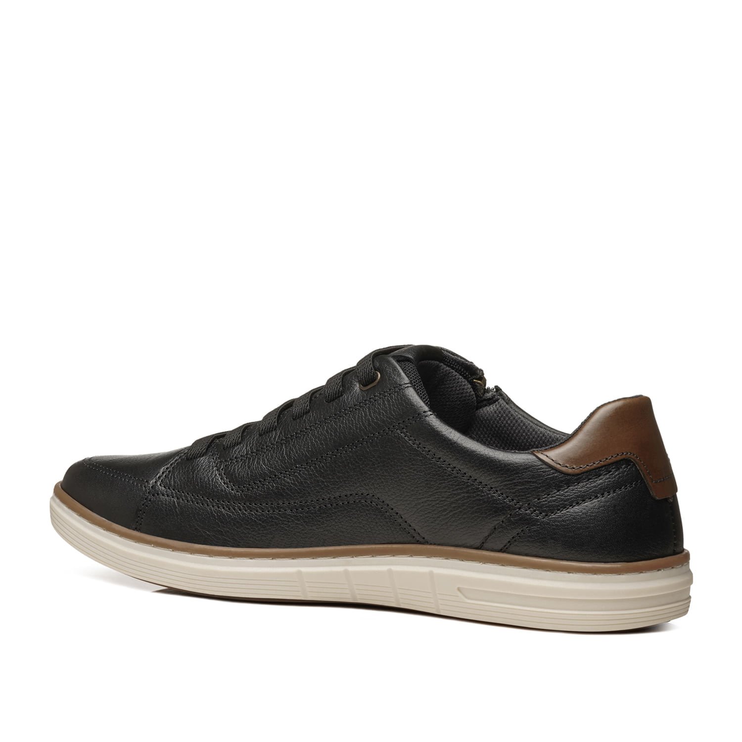Sapatenis Pegada Masculino em Couro Preto 113502-05 Preto 3