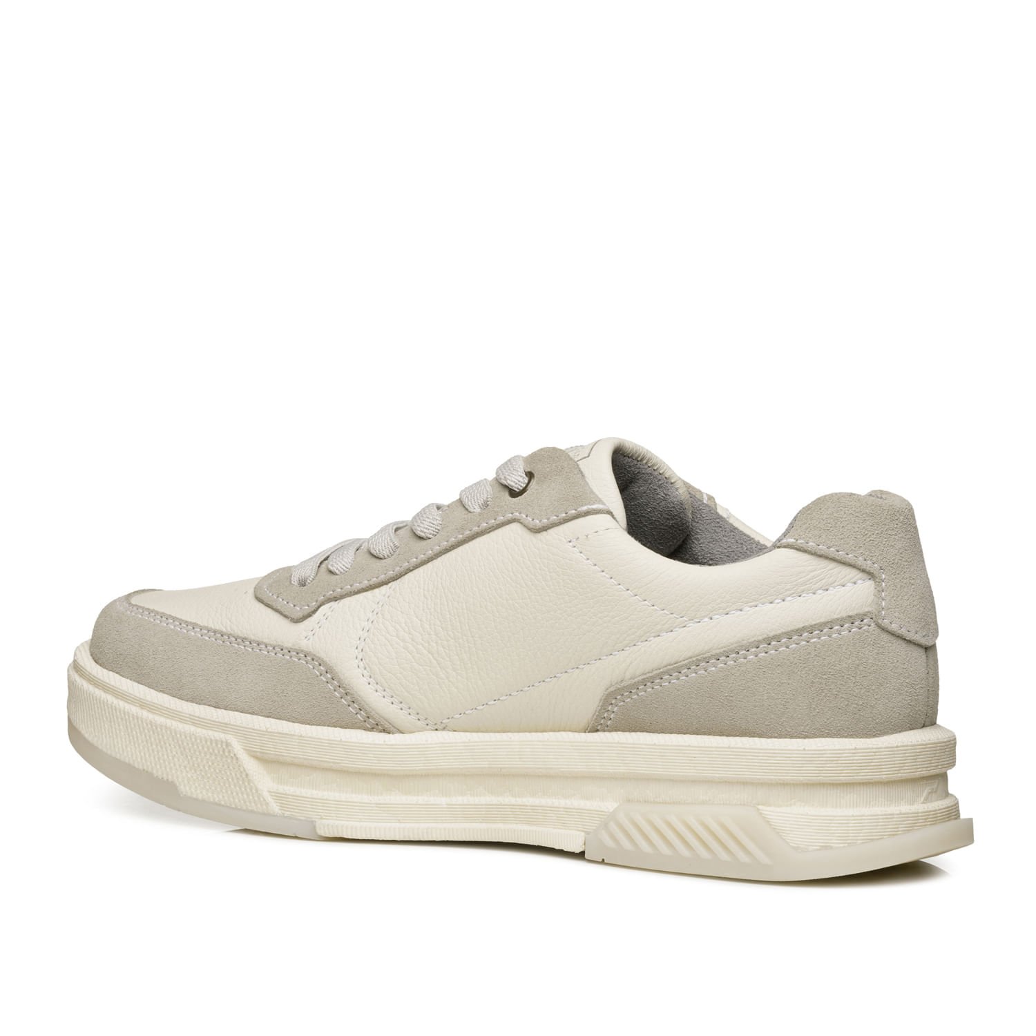 Tênis Casual Pegada Masculino em Couro Milk 112704-06 Bege 4