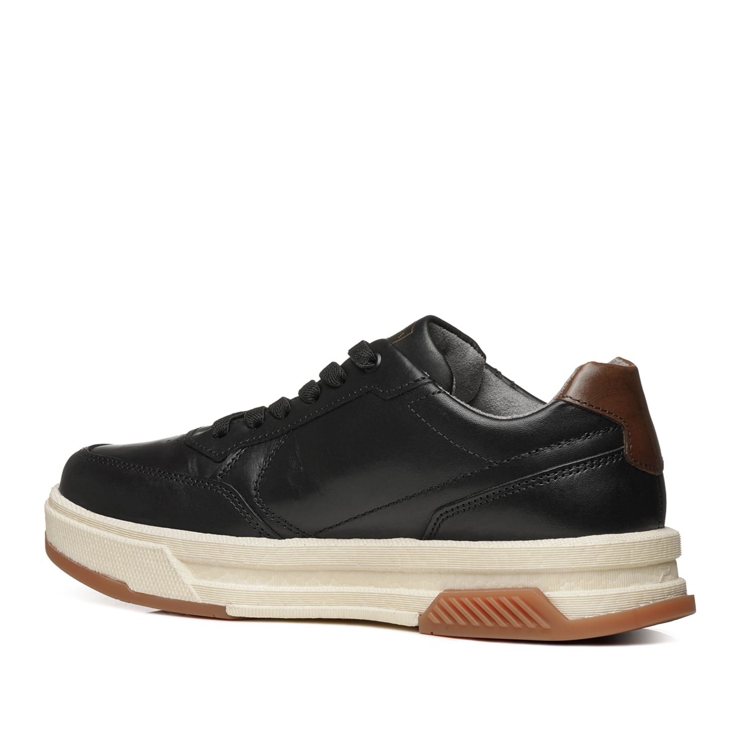 Tênis Casual Pegada Masculino em Couro Preto 112704-05 Preto 3